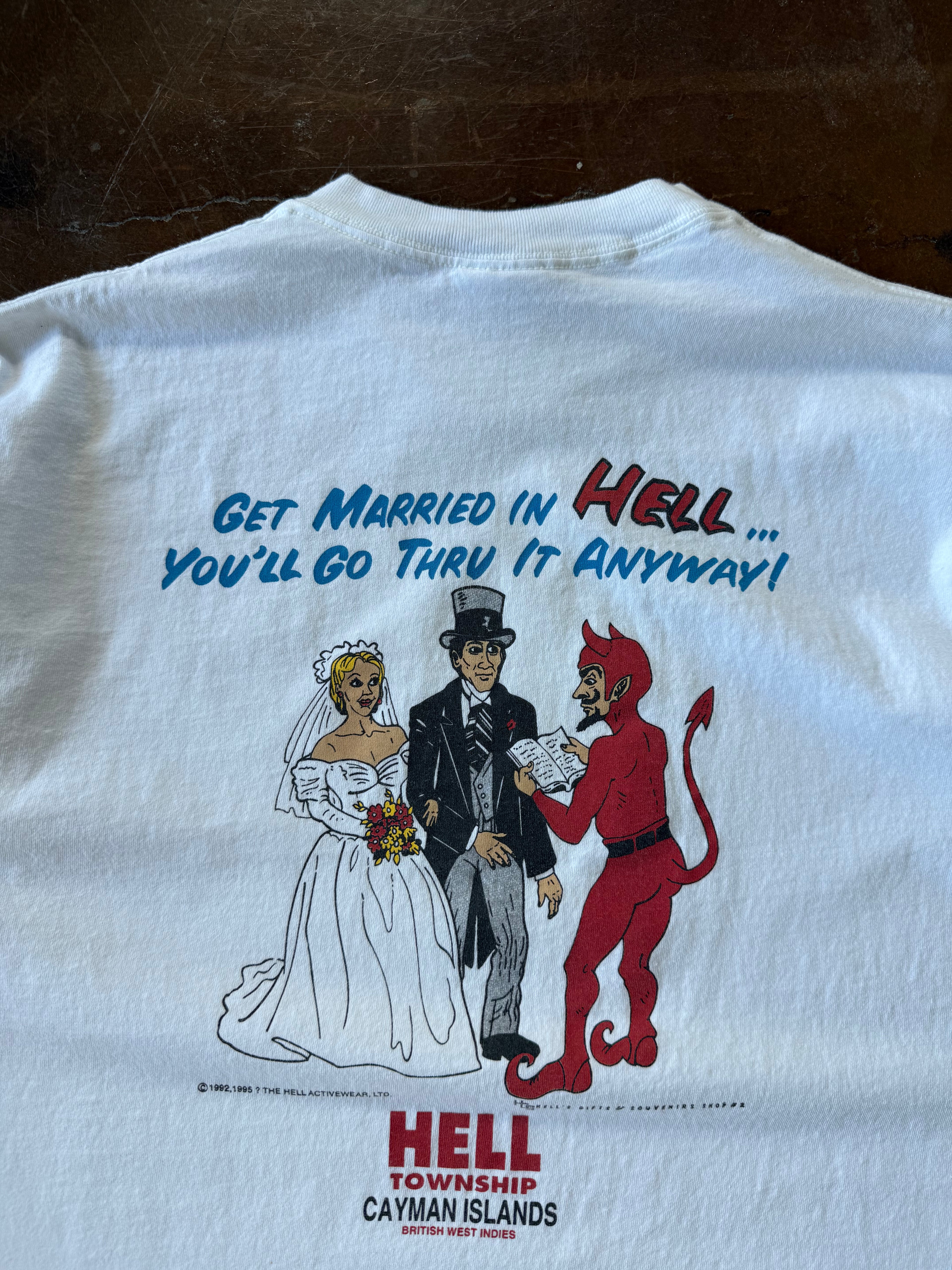 1995 Get Married in Hell parody shirt (XL)