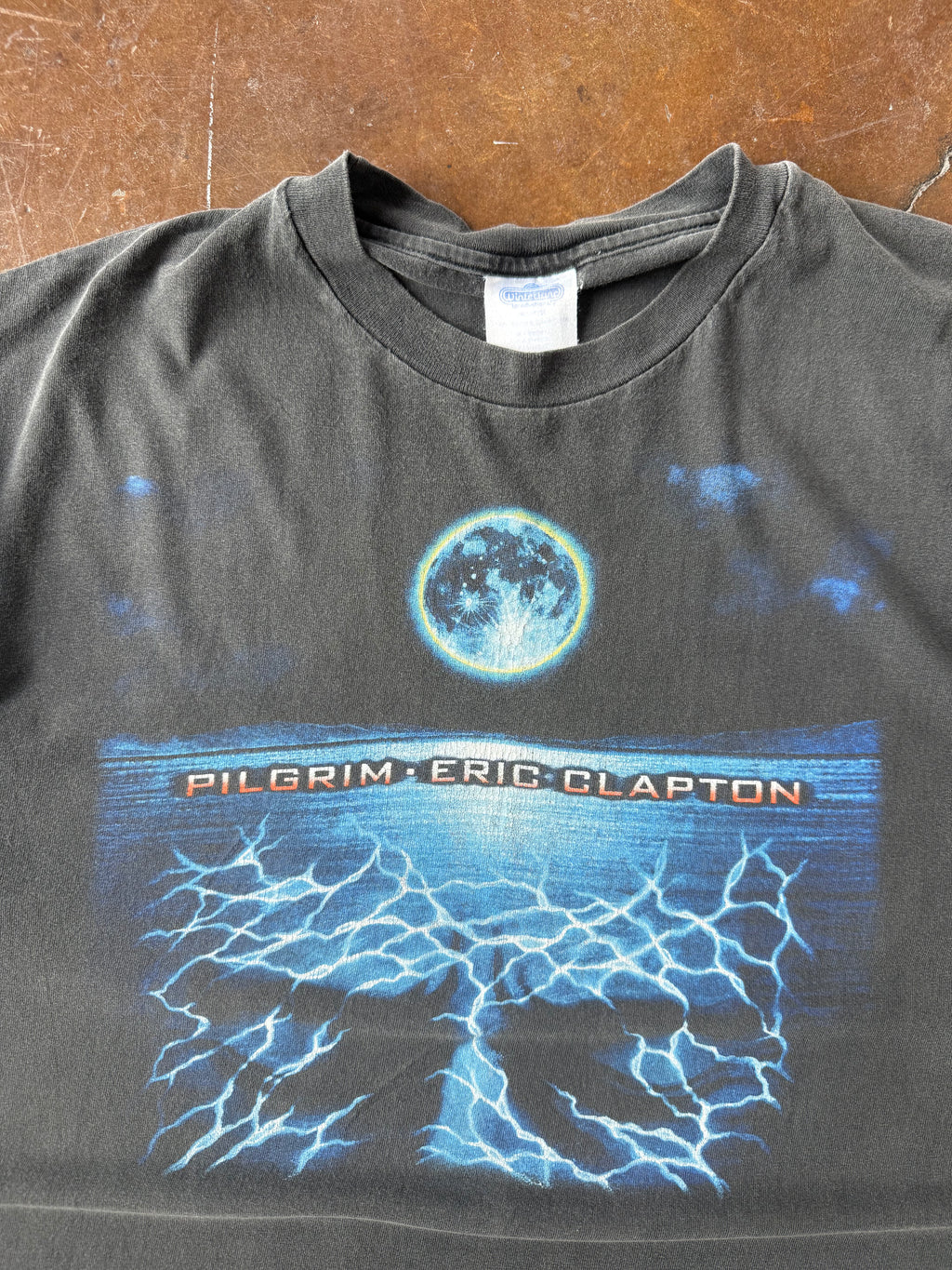 1998 faded Eric Clapton "pilgrim" world tour shirt (XL)