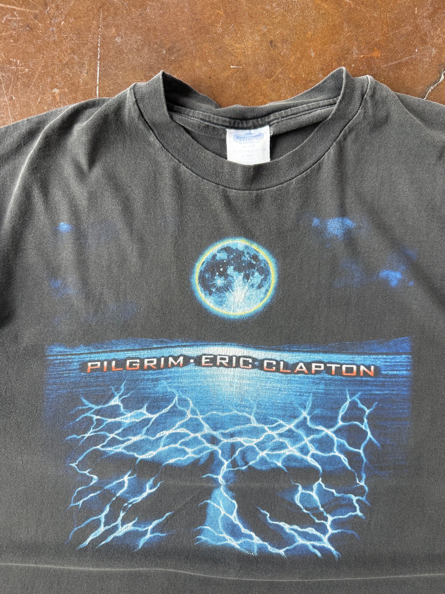 1998 faded Eric Clapton "pilgrim" world tour shirt (XL)