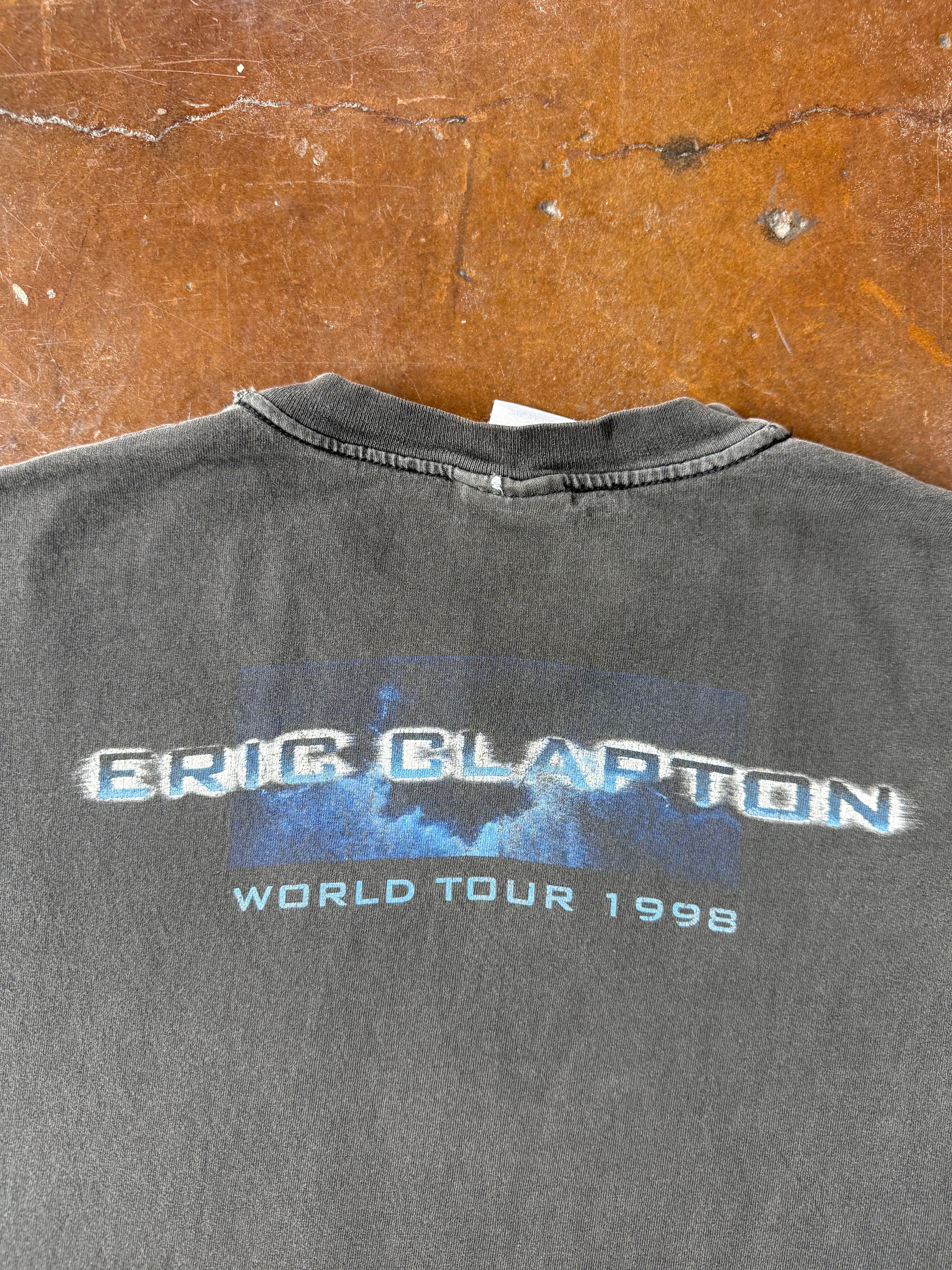 1998 faded Eric Clapton "pilgrim" world tour shirt (XL)