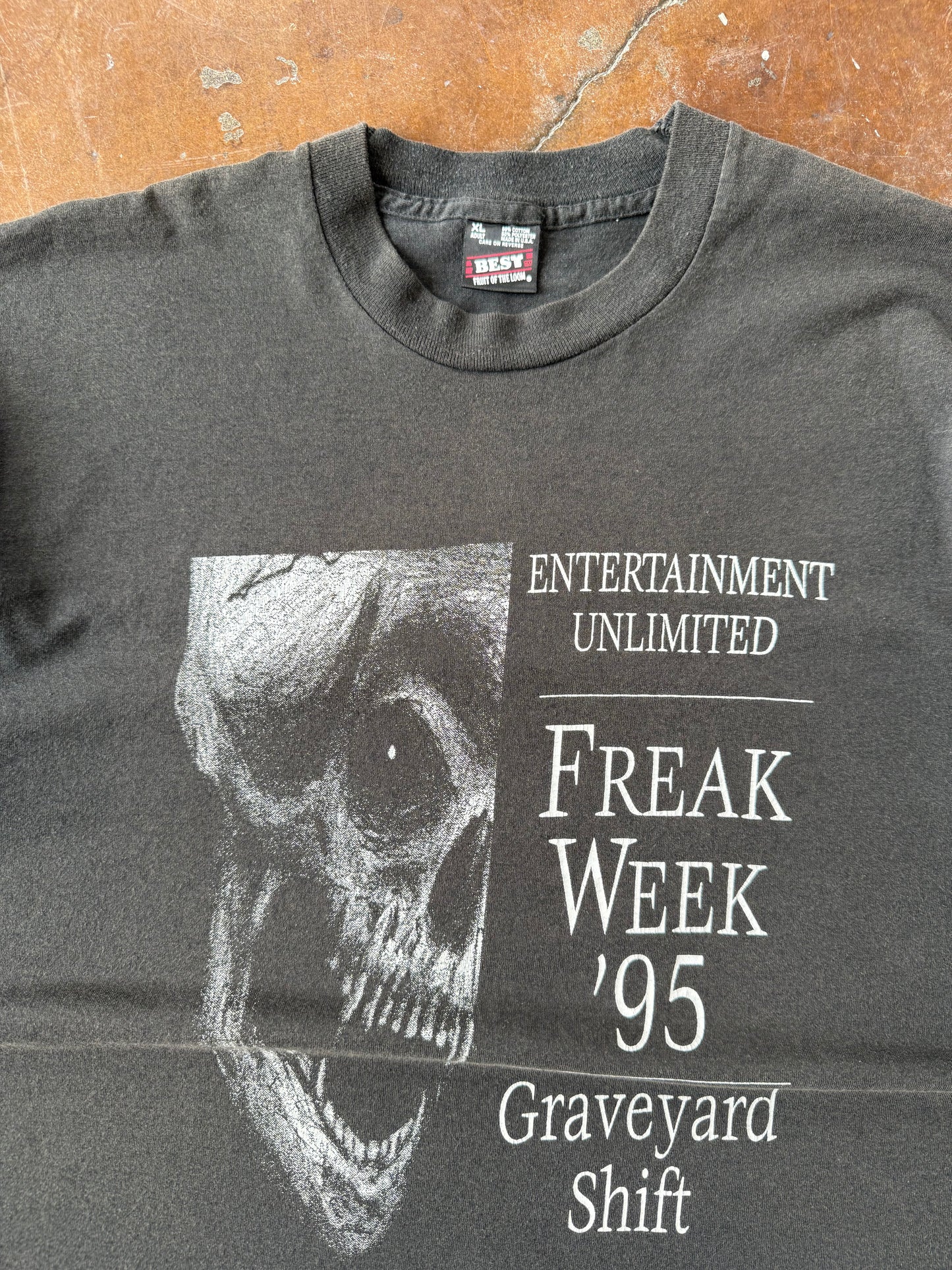 1995 Freak Week "graveyard shift" shirt (XL)