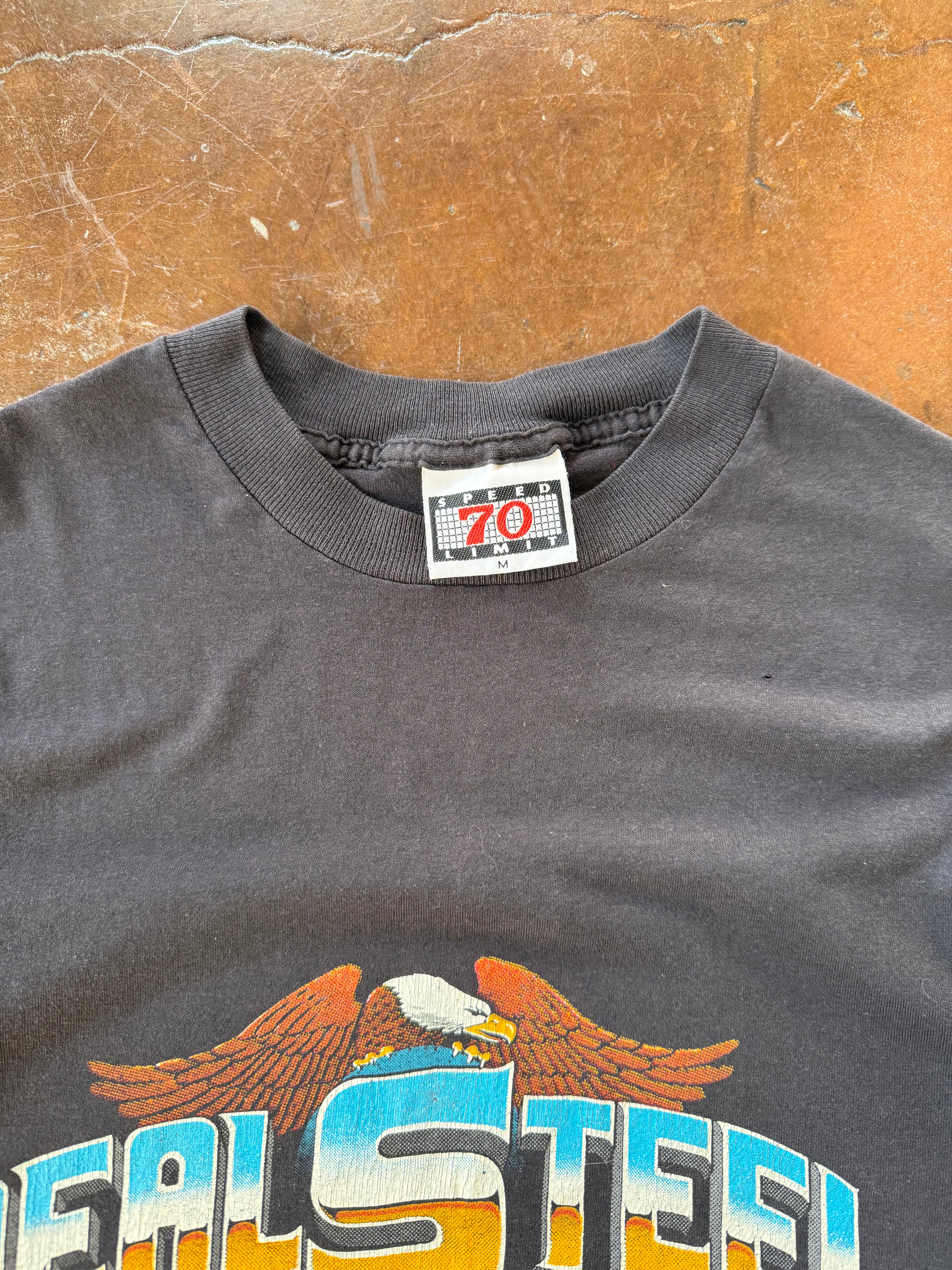 1988 Harley Davidson "real steel" biker shirt (MEDIUM)