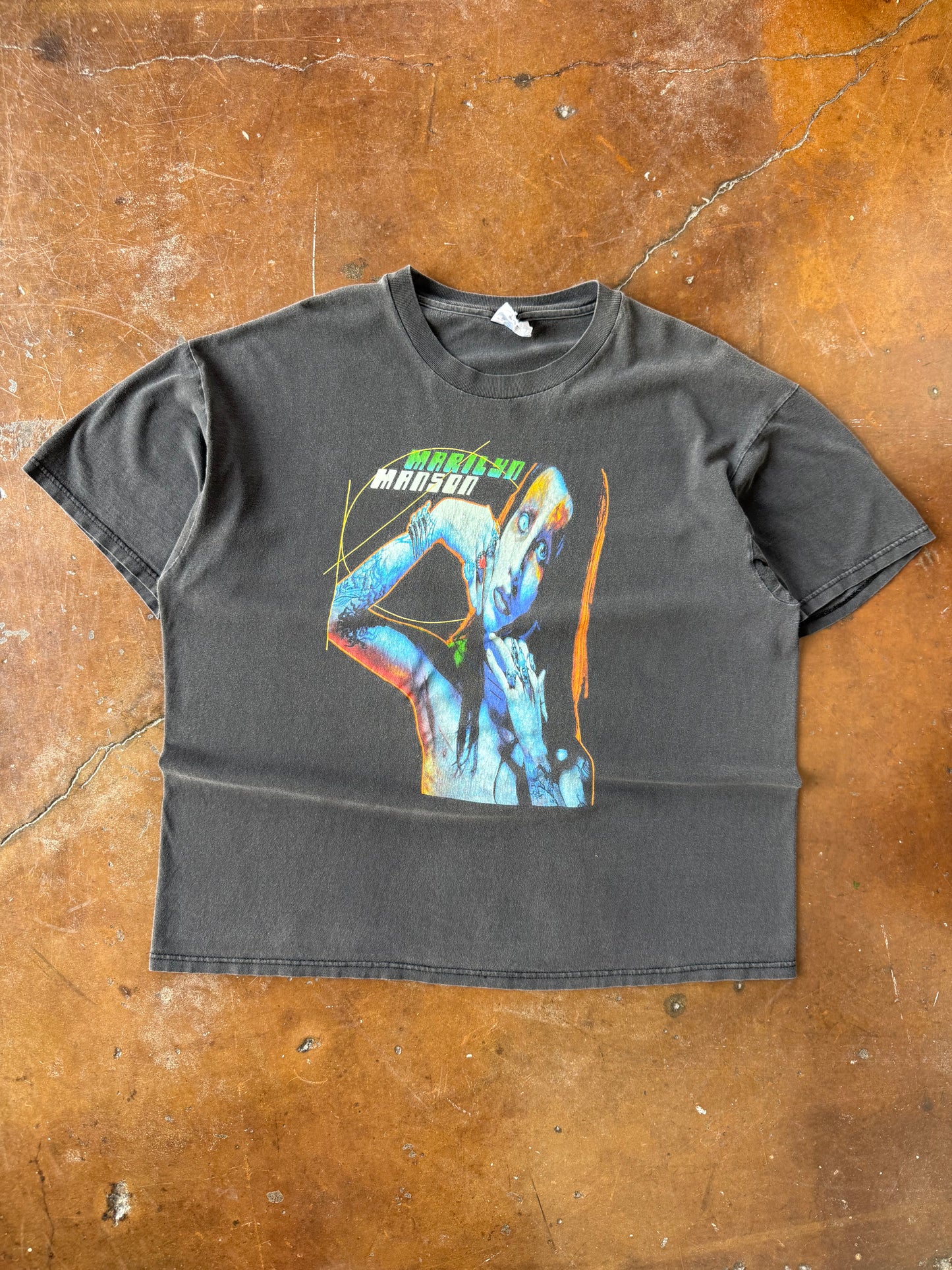 1997 Marilyn Manson "blue portrait" shirt (XL)