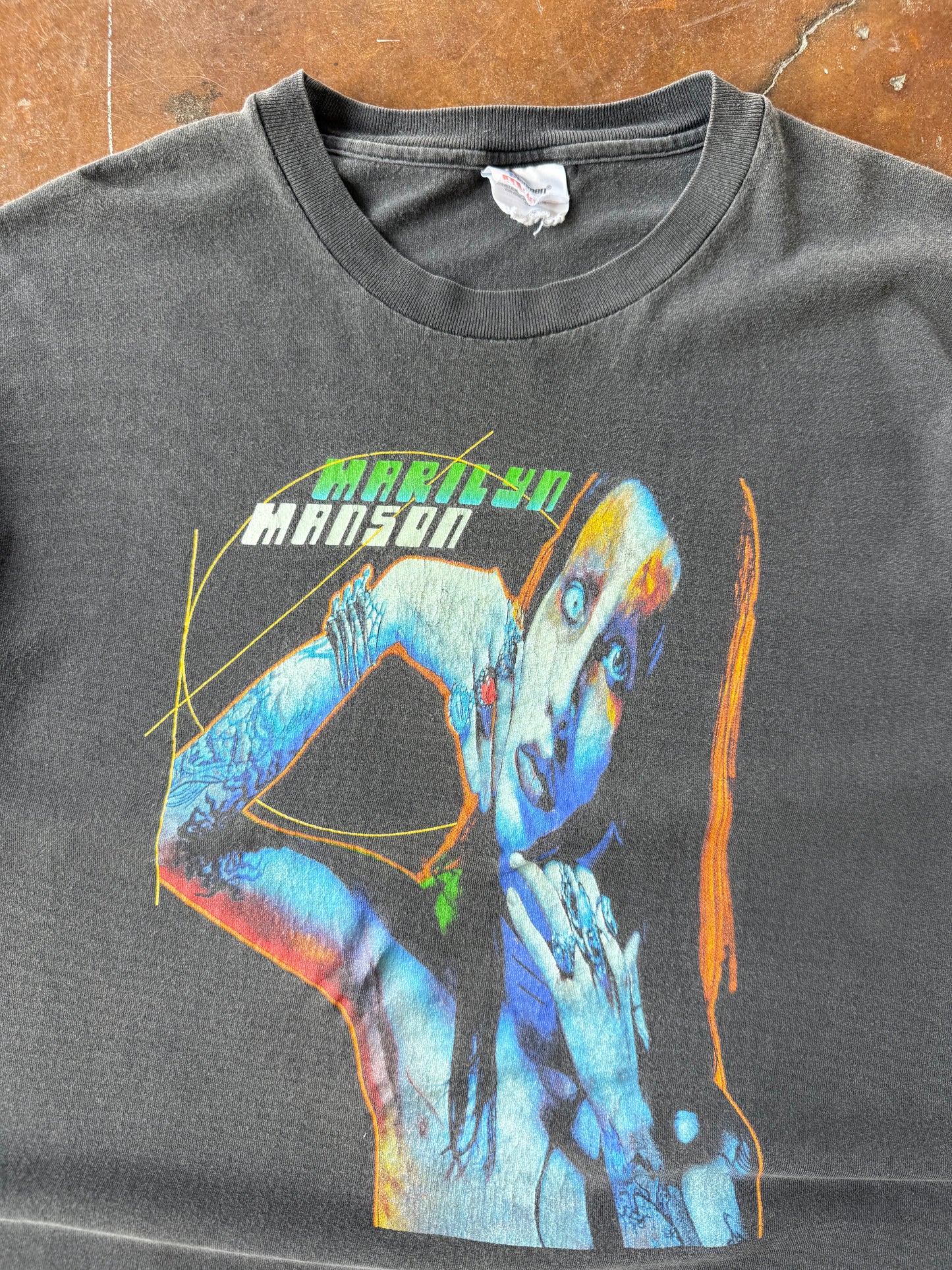 1997 Marilyn Manson "blue portrait" shirt (XL)