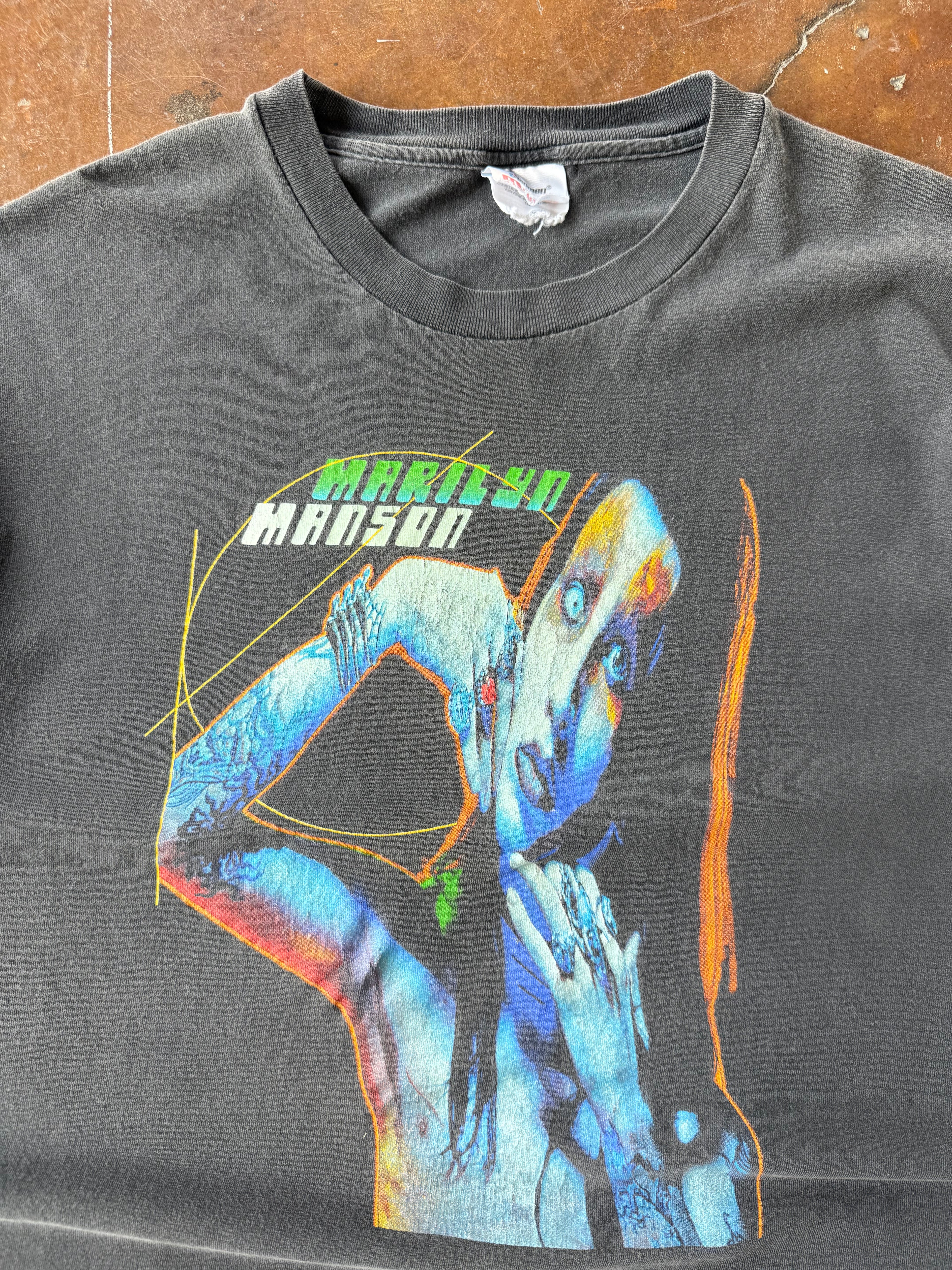 1997 Marilyn Manson "blue portrait" shirt (XL)
