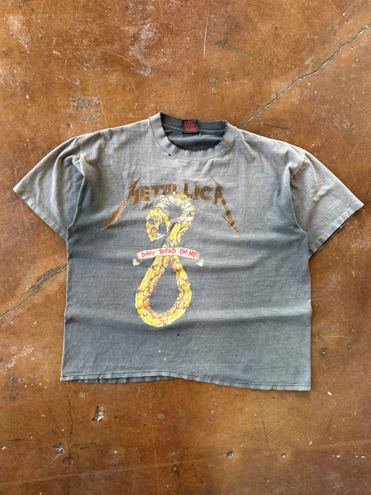 1991 faded & distressed Metallica "don't tread on me" band shirt (XL)