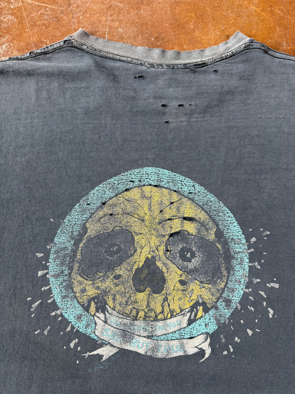 90s faded & lightly distressed Metallica "pushead" band shirt (XL)