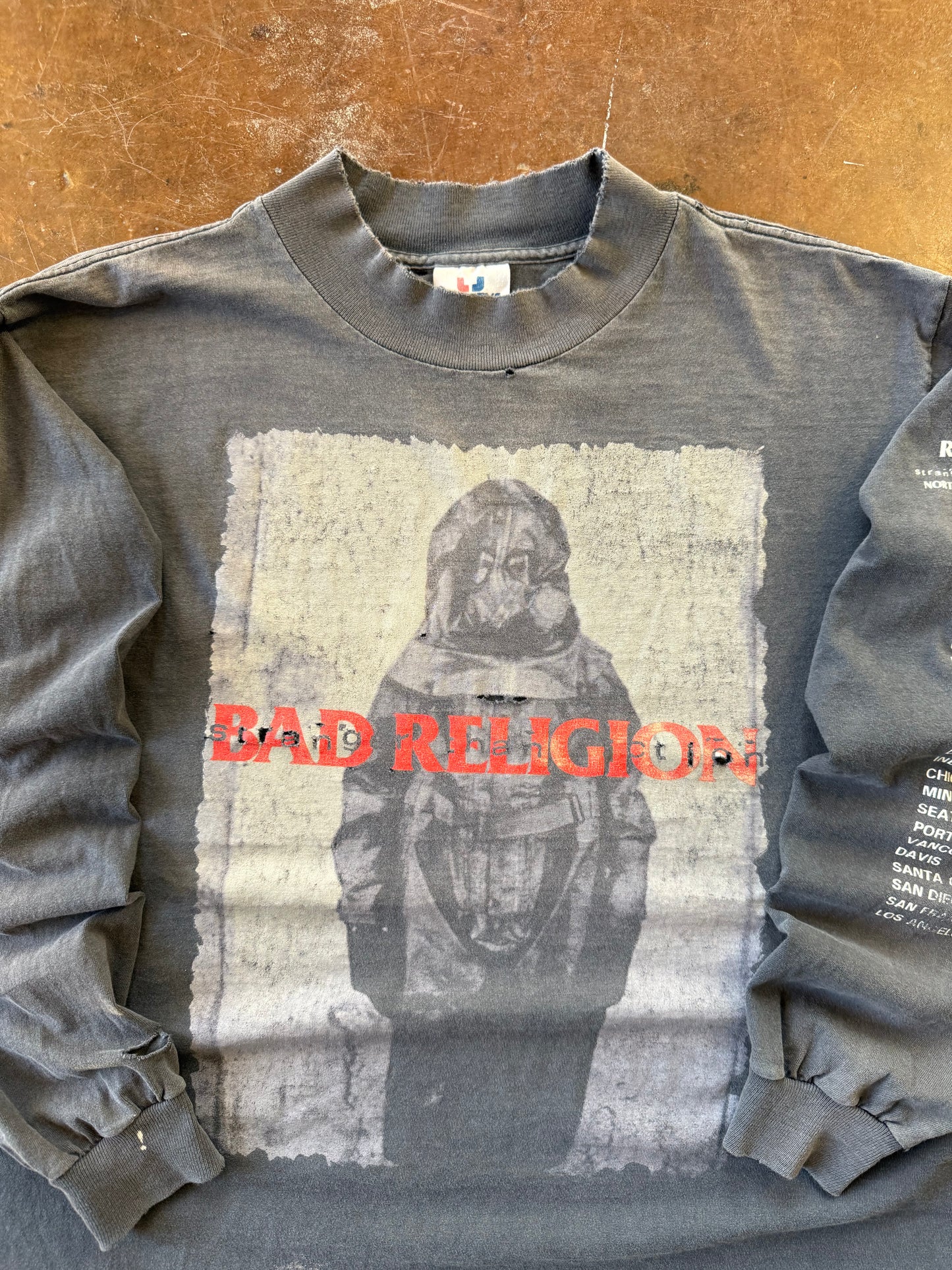 1994 faded Bad Religion "stranger than fiction" NA tour longsleeve shirt (XL)