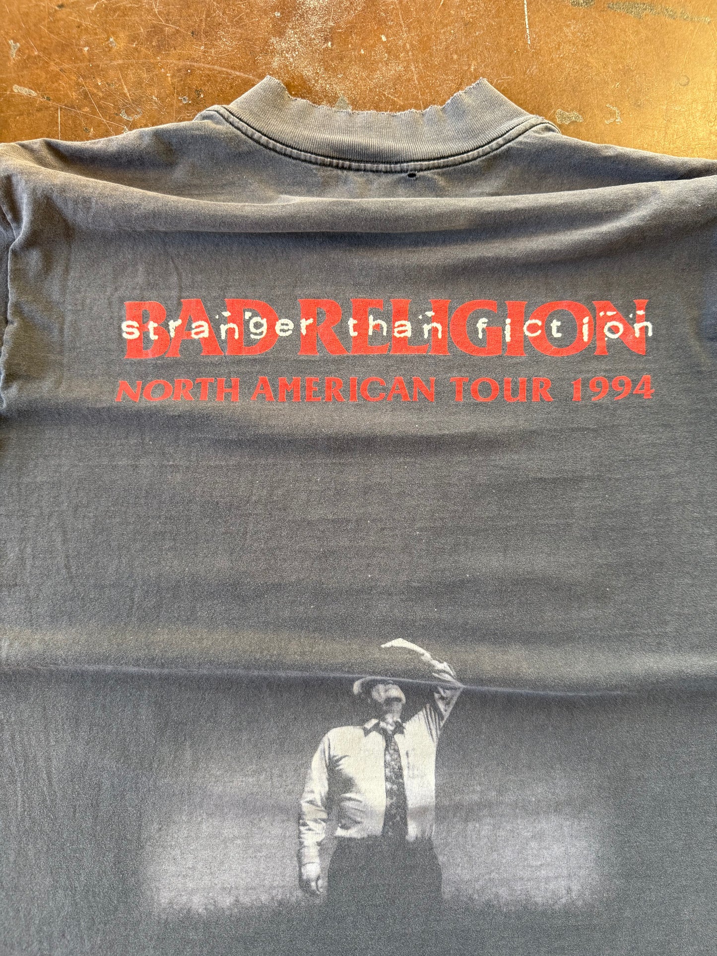 1994 faded Bad Religion "stranger than fiction" NA tour longsleeve shirt (XL)