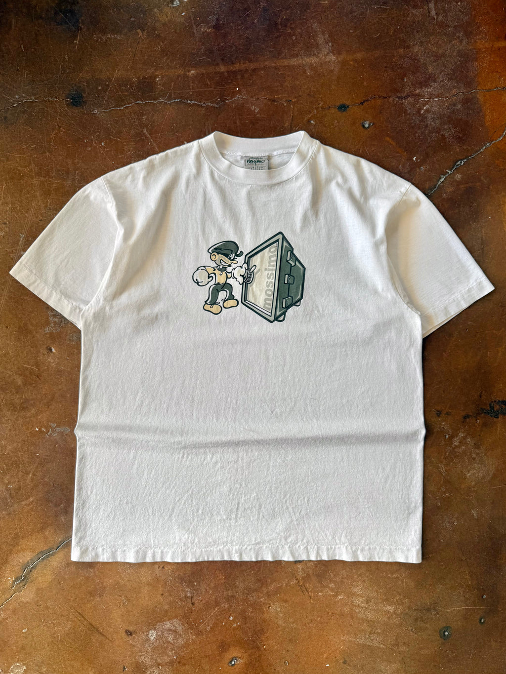 90s Mossimo "bank robber" skate shirt (XL)
