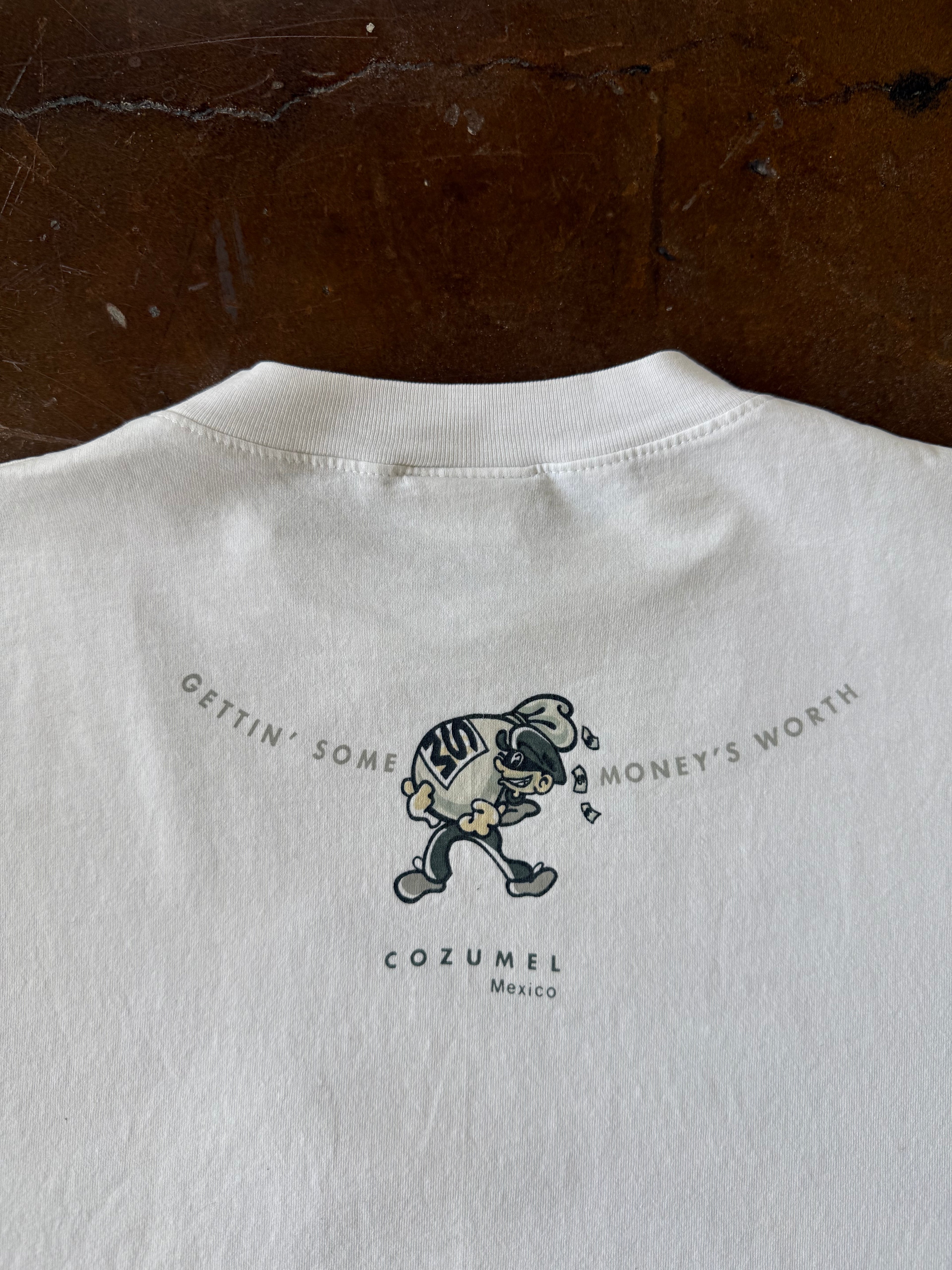 90s Mossimo "bank robber" skate shirt (XL)