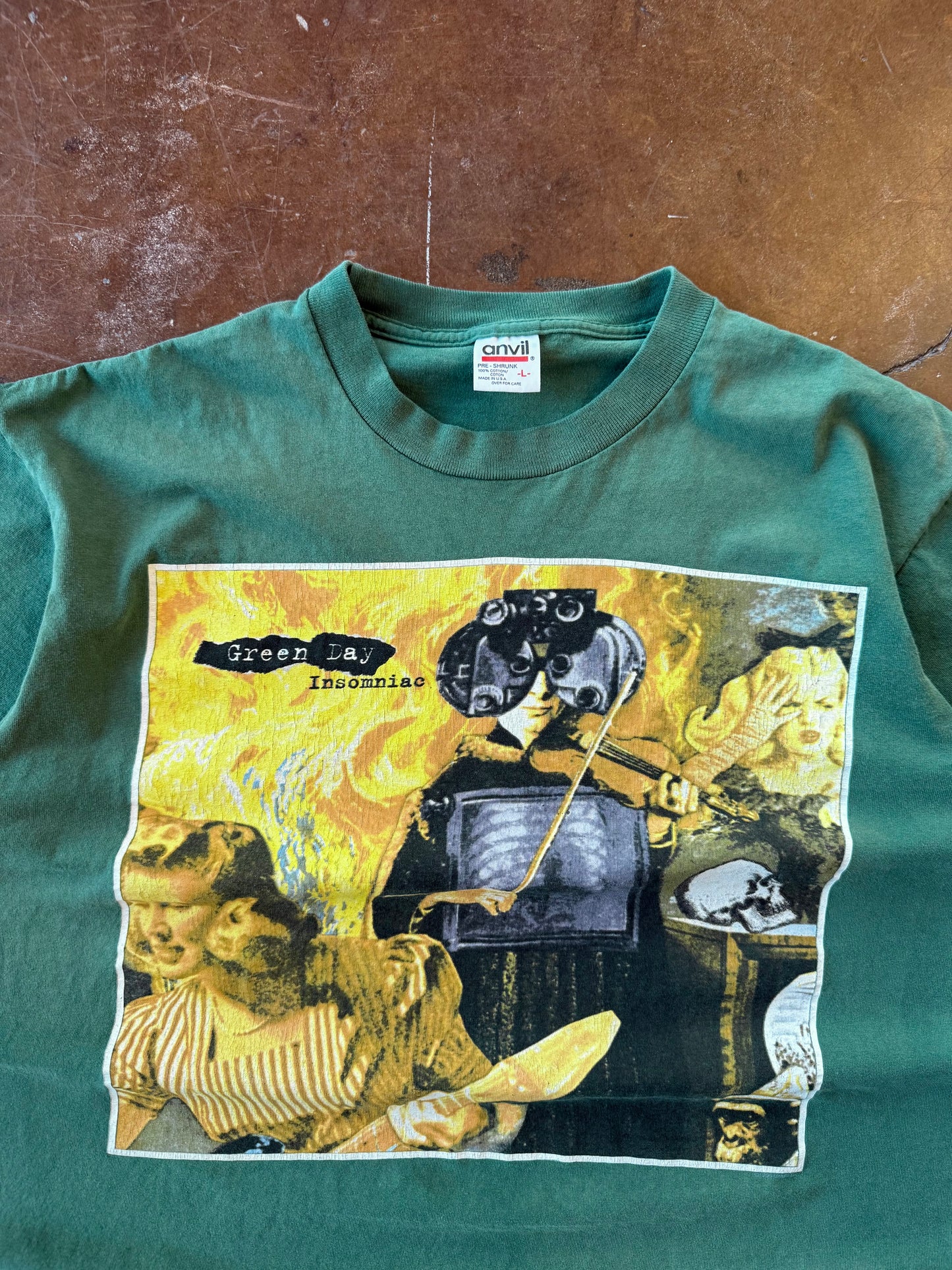 1995 Green Day "Insomniac" tour band shirt (LARGE)