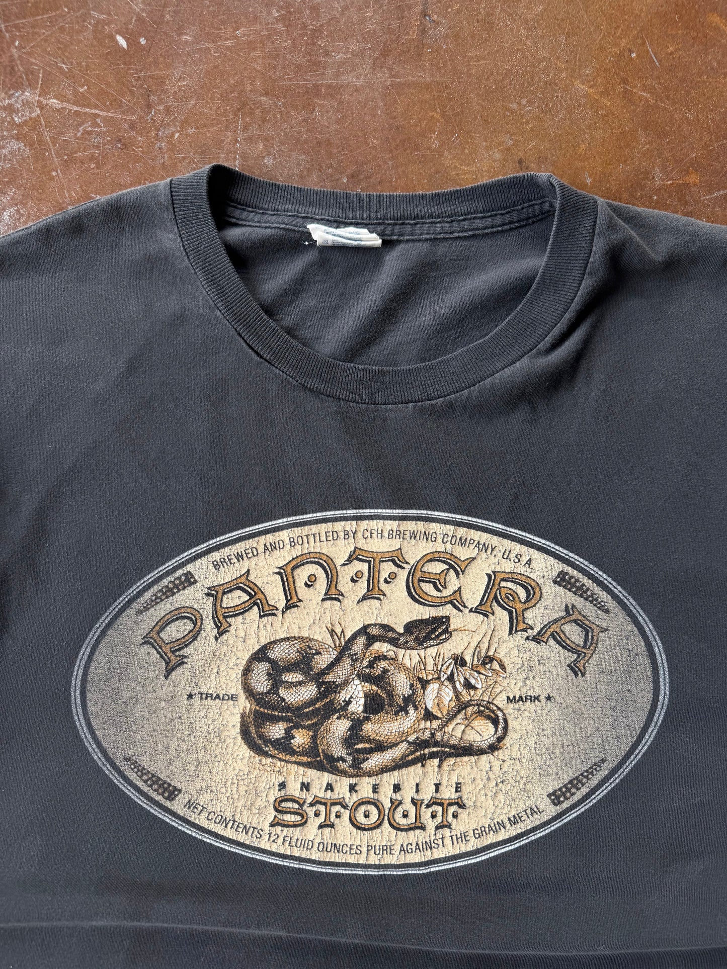 1997 Pantera "stout snakebite" band shirt (XL)