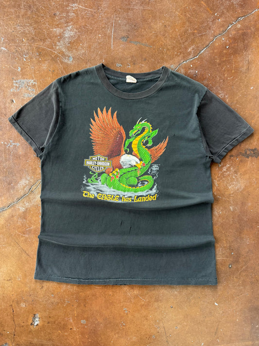 90s Harley Davidson "eagle/dragon" biker shirt (LARGE)