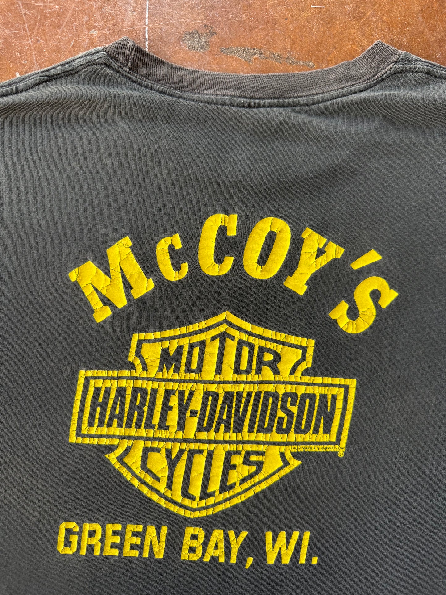 90s Harley Davidson "eagle/dragon" biker shirt (LARGE)