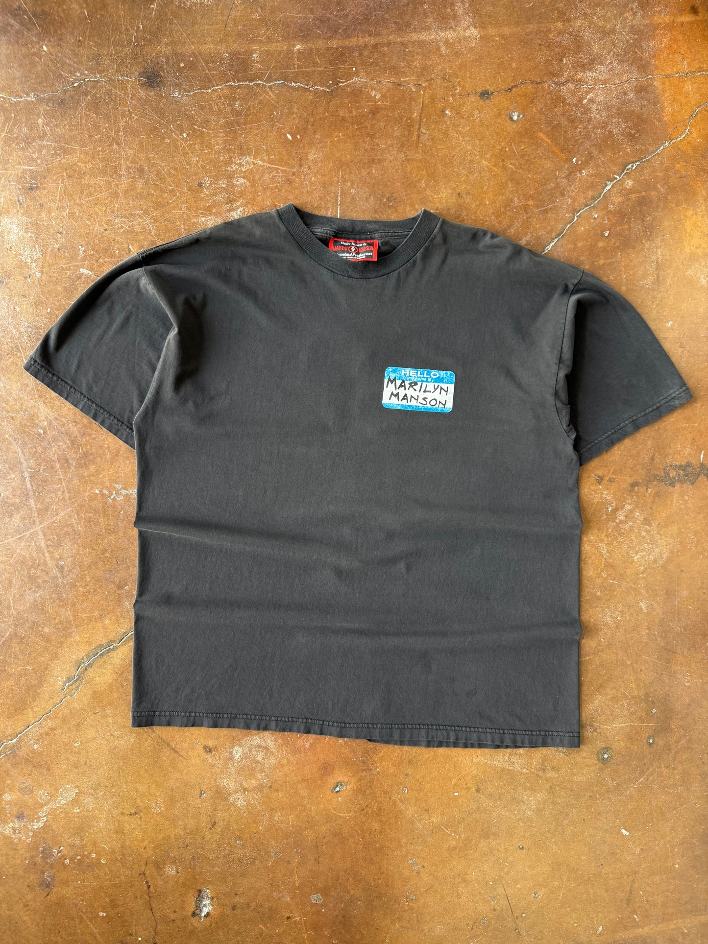 1997 Marilyn Manson "name tag" shirt (XL)