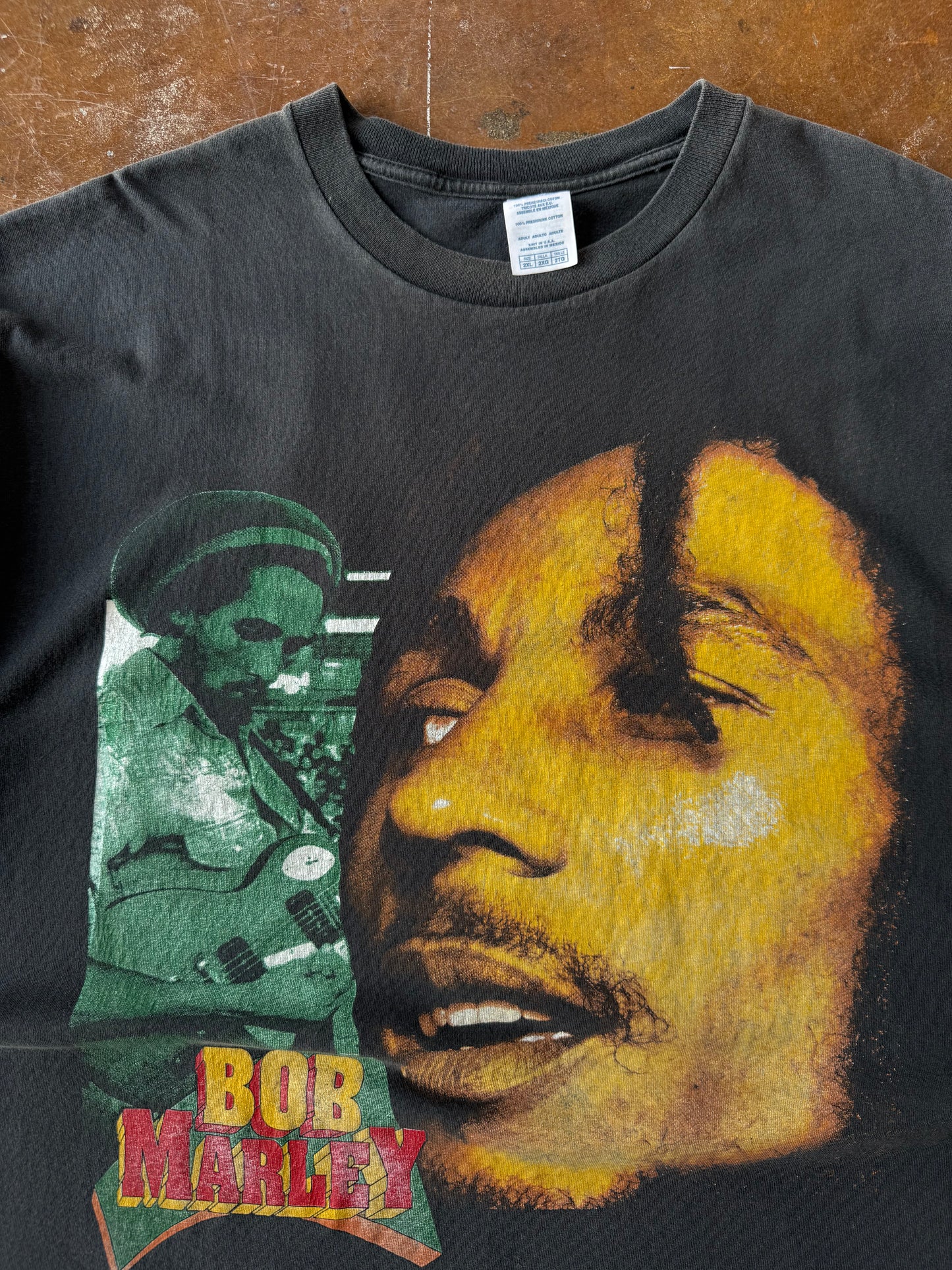 2000s Bob Marley "no woman no cry" rap shirt (XXL)