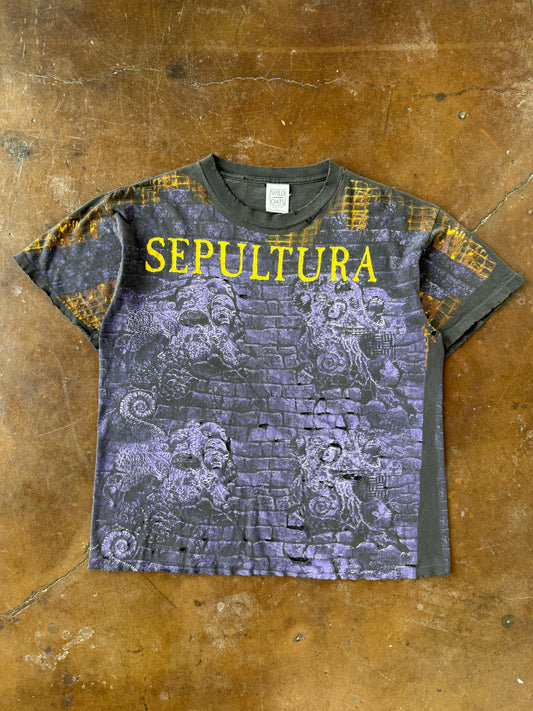 1993 lightly distressed Sepultura "Chaos A.D." band shirt (XL)