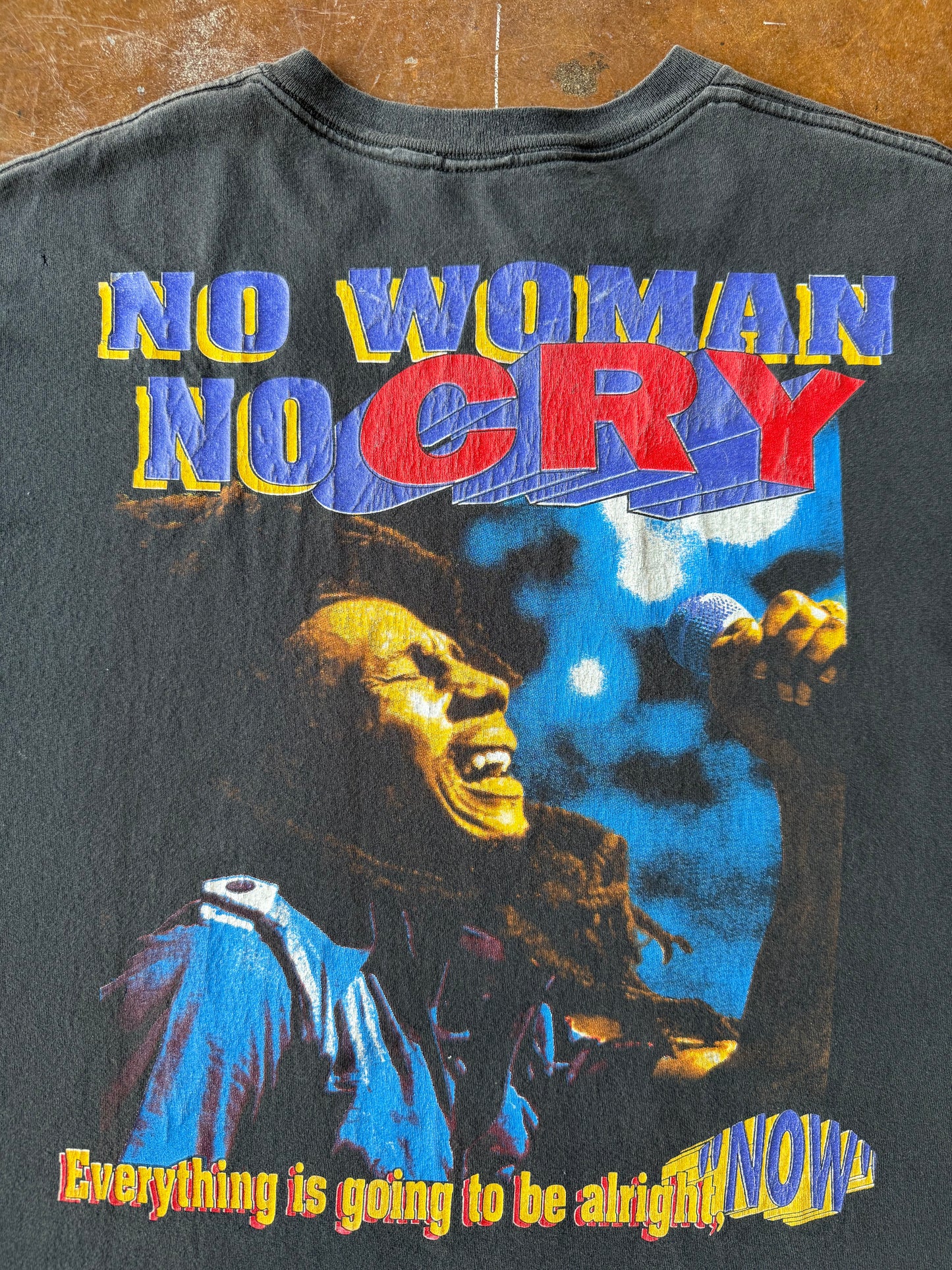 2000s Bob Marley "no woman no cry" rap shirt (XXL)