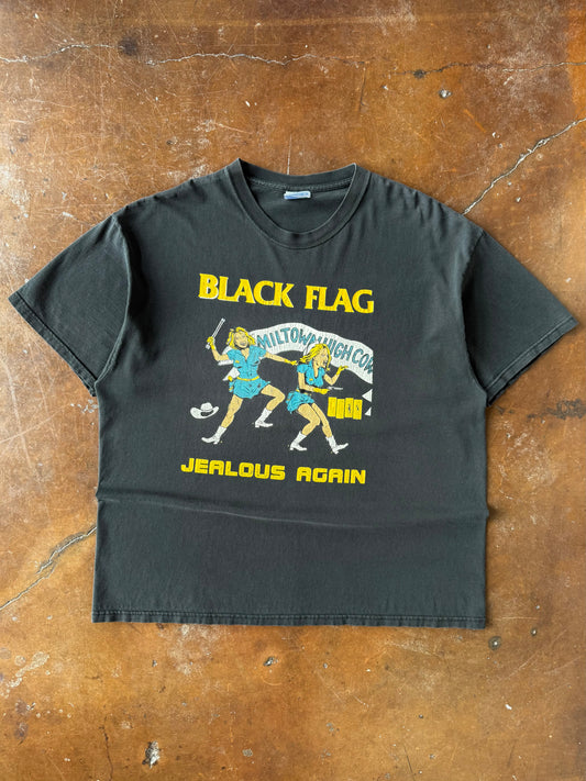 90s Black Flag "jealous again" band shirt (XL)
