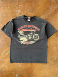 2000s Harley Davidson "pin-up girl" biker shirt (LARGE)