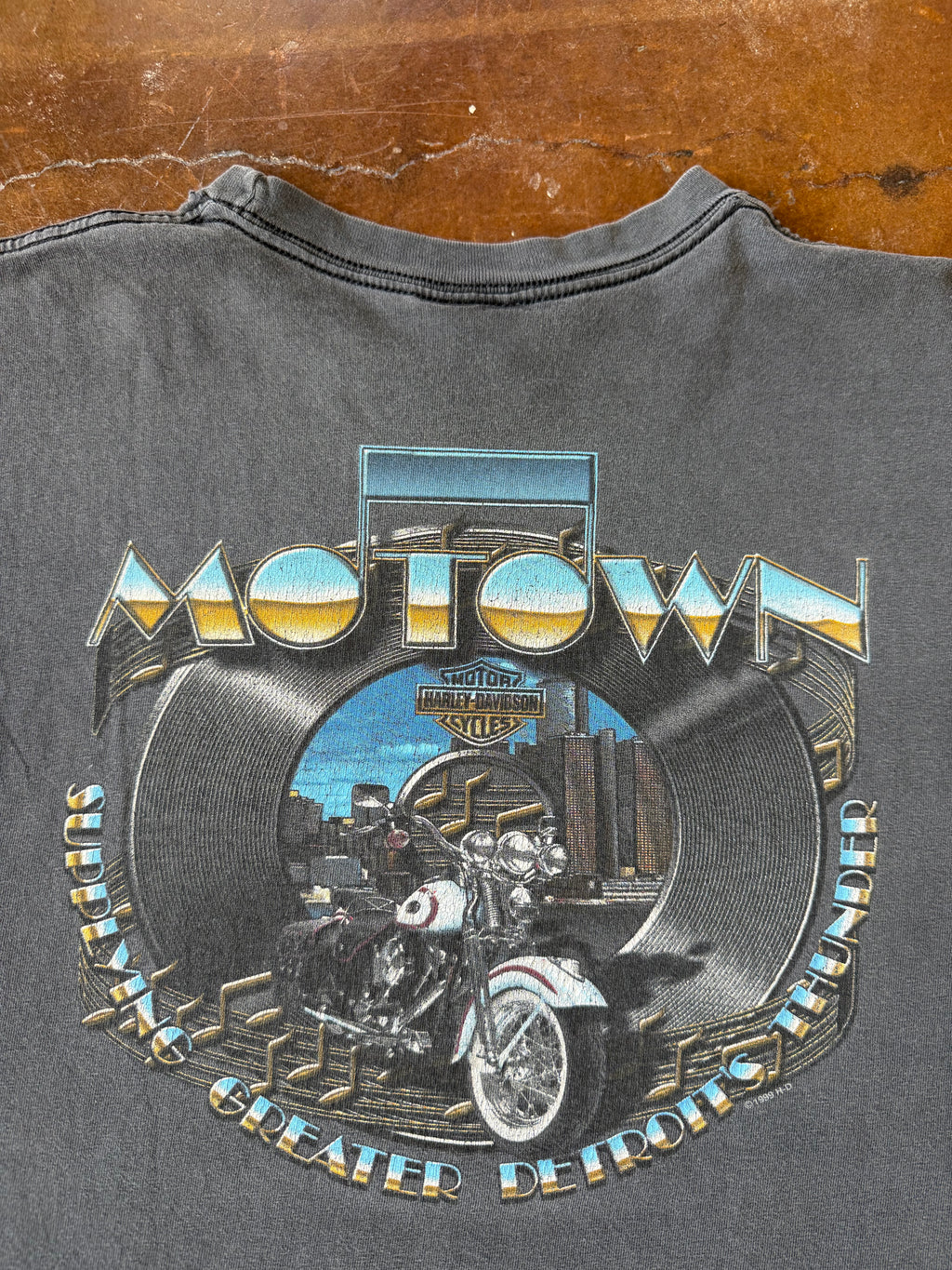 1999 faded Harley Davidson "eagle logo" biker shirt (LARGE)