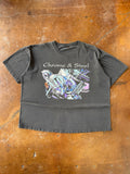 90s faded & lightly distressed Harley Davidson "chrome & steel" shirt (XXL)