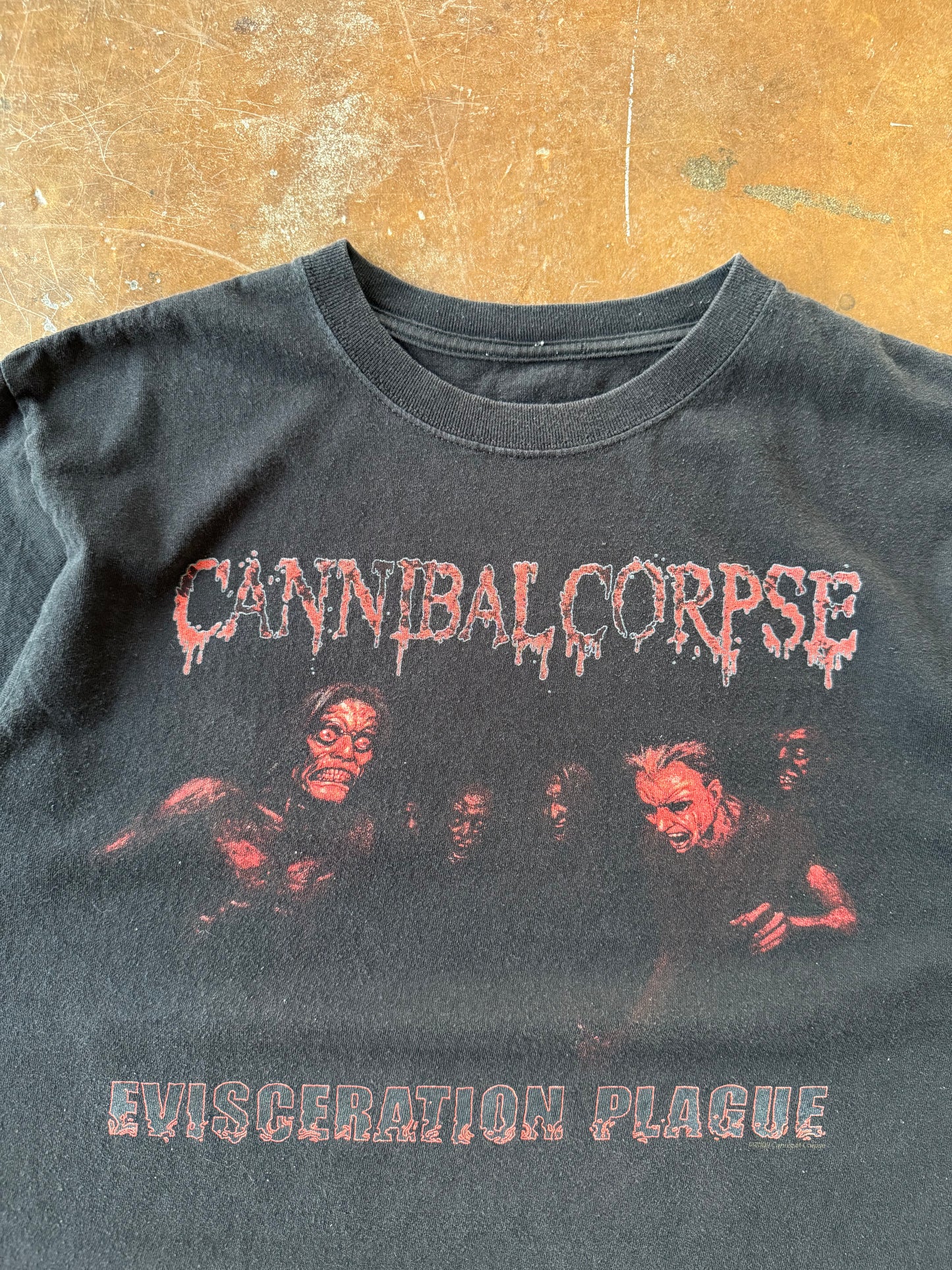 2009 Cannibal Corpse "eviscreation plague" band shirt (LARGE)