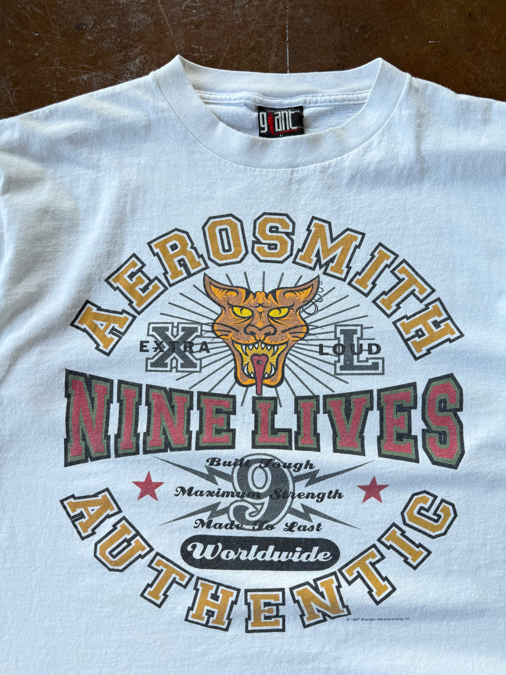 1997 Aerosmith "nine lives" tour shirt (XL)