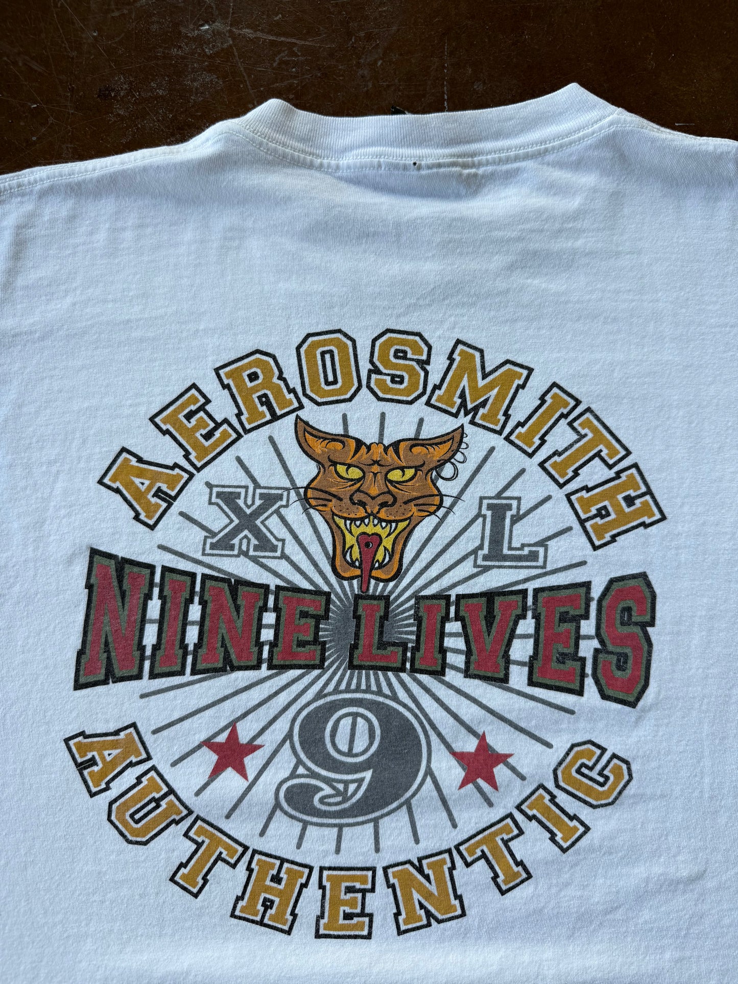 1997 Aerosmith "nine lives" tour shirt (XL)