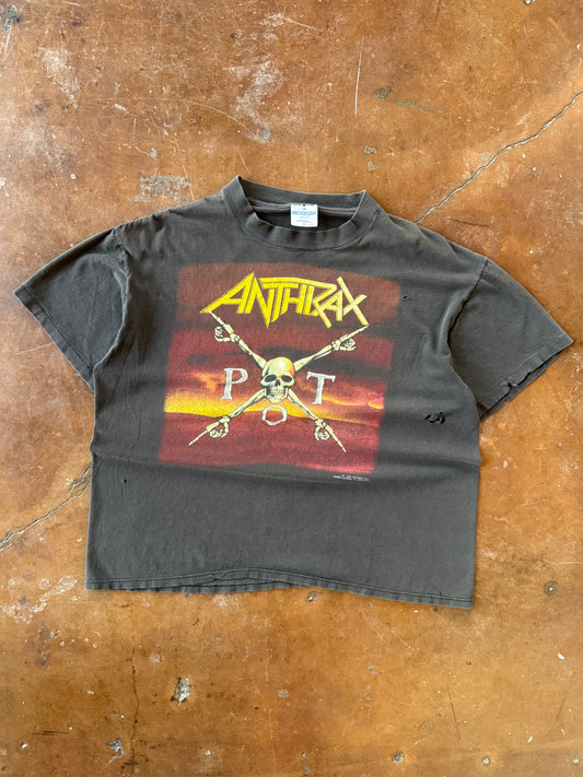 1990 lightly distressed Anthrax "persistence of time" band shirt (XL)