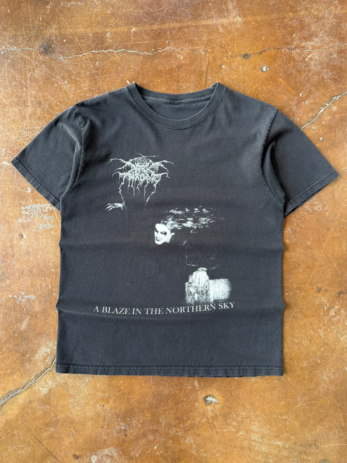 2000s Dark Throne "a blaze in the northern sky" band shirt (MEDIUM)