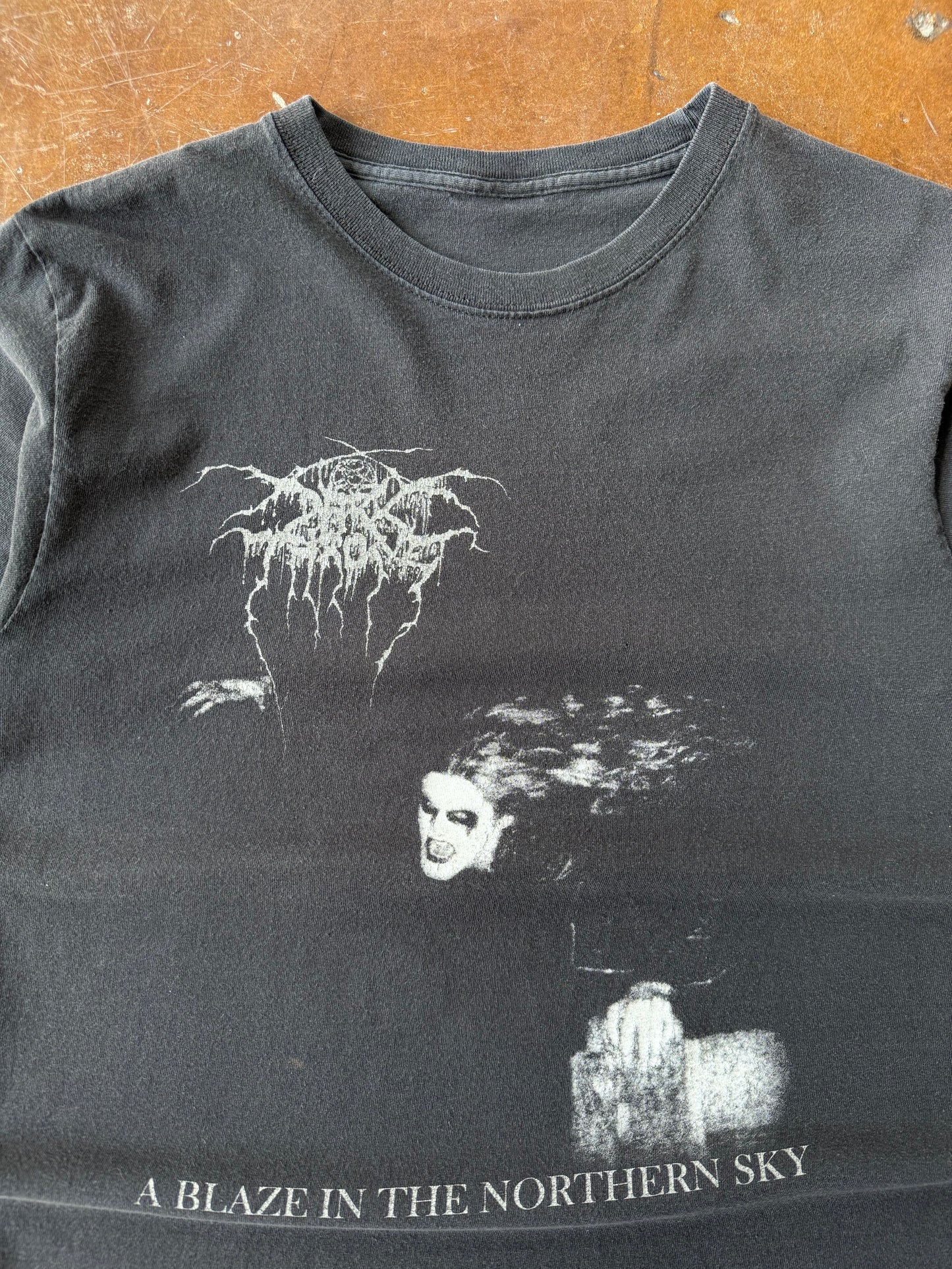 2000s Dark Throne "a blaze in the northern sky" band shirt (MEDIUM)