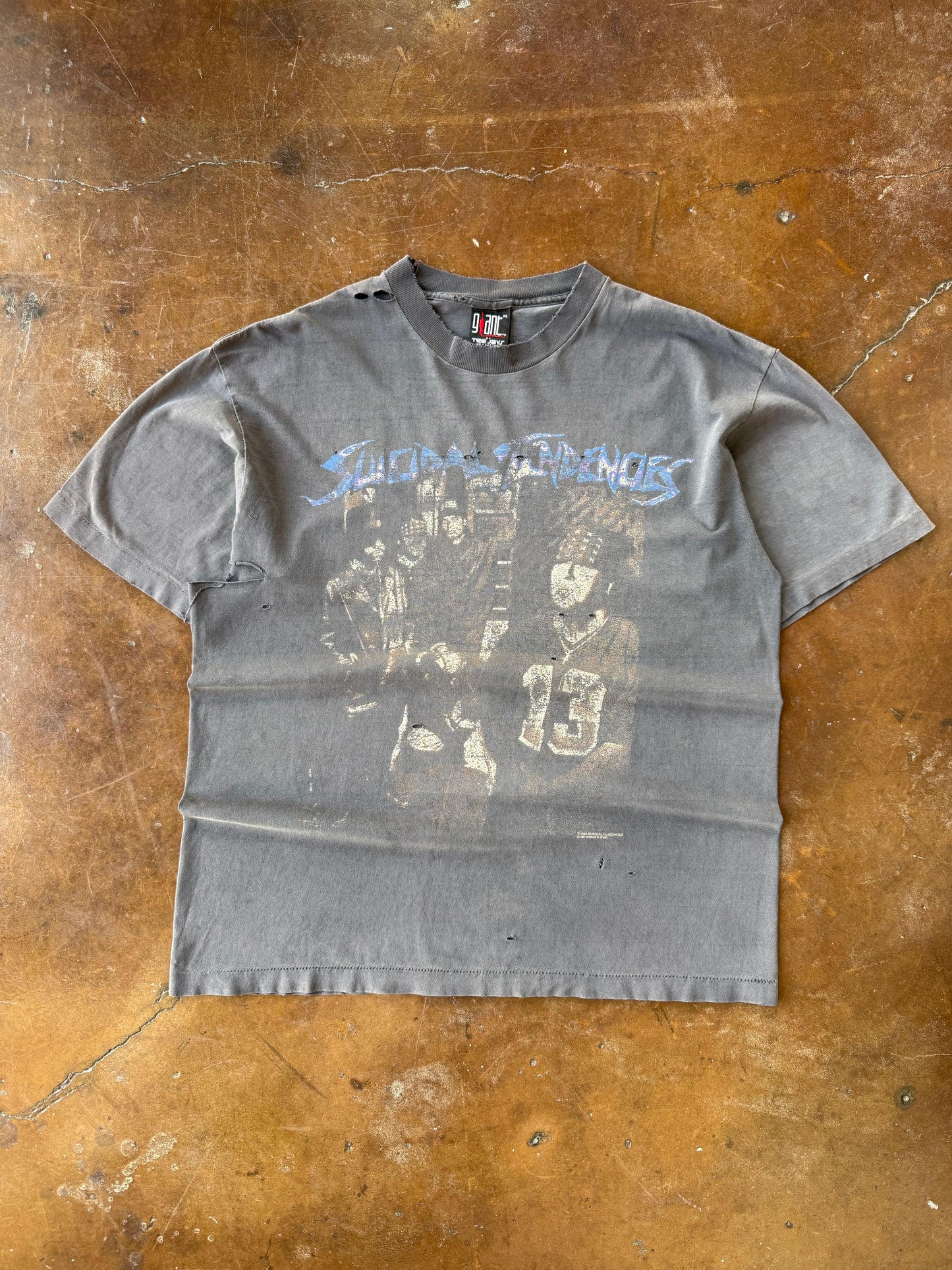 1994 faded & distressed Suicidal Tendencies "suic*&al for life" band shirt (XL)