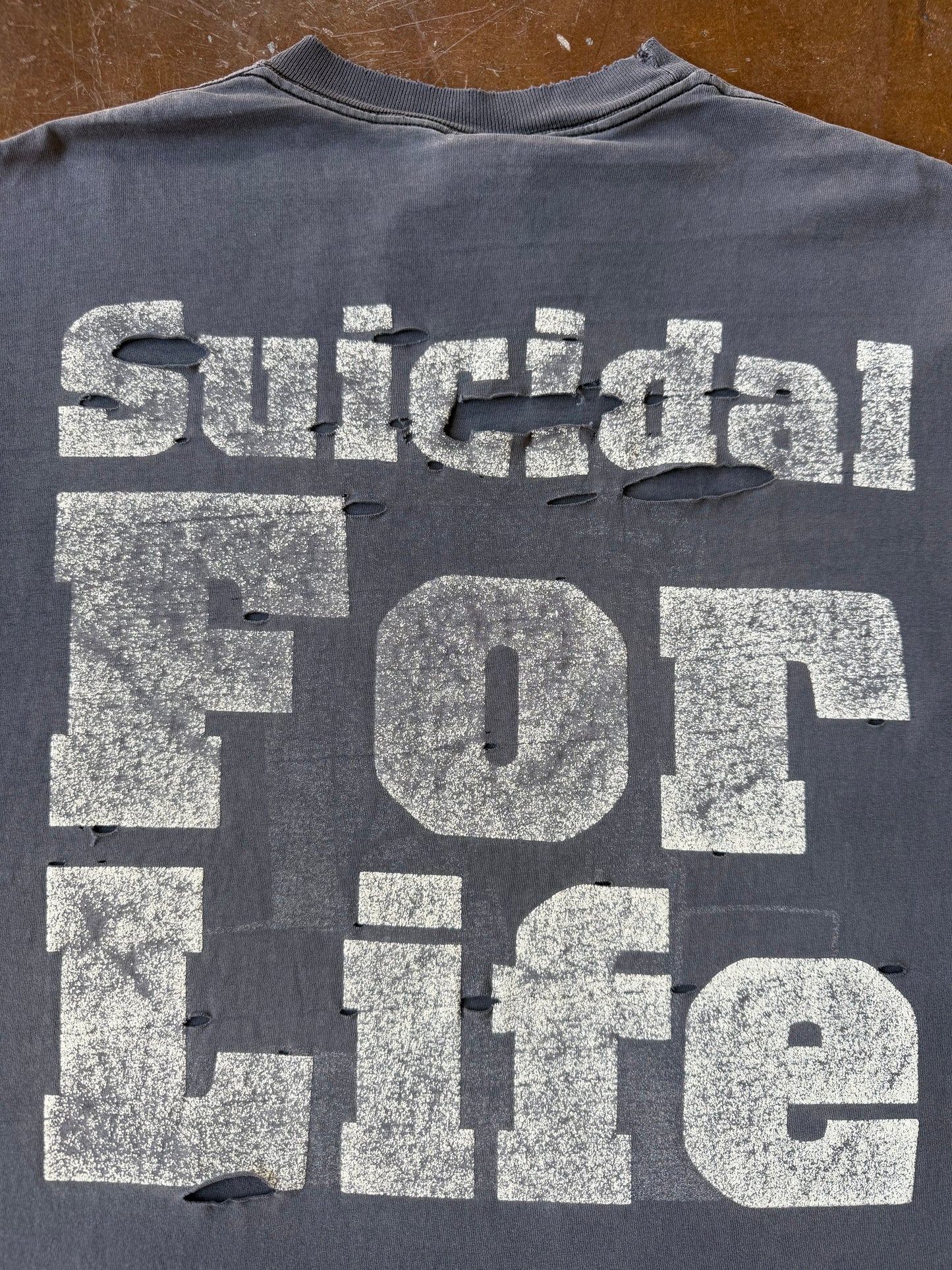 1994 faded & distressed Suicidal Tendencies "suic*&al for life" band shirt (XL)