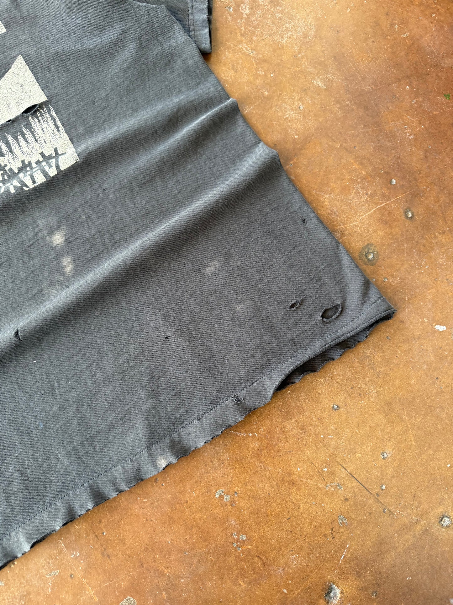 90s distressed Subhumans "religious wars" band shirt (XL)