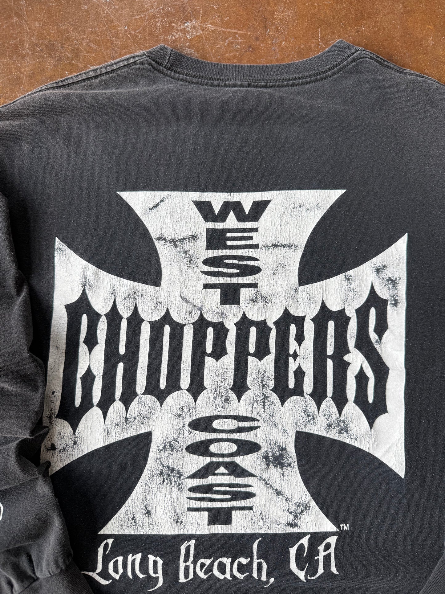2000s West Coast Choppers "classic logo" longsleeve shirt (XL)