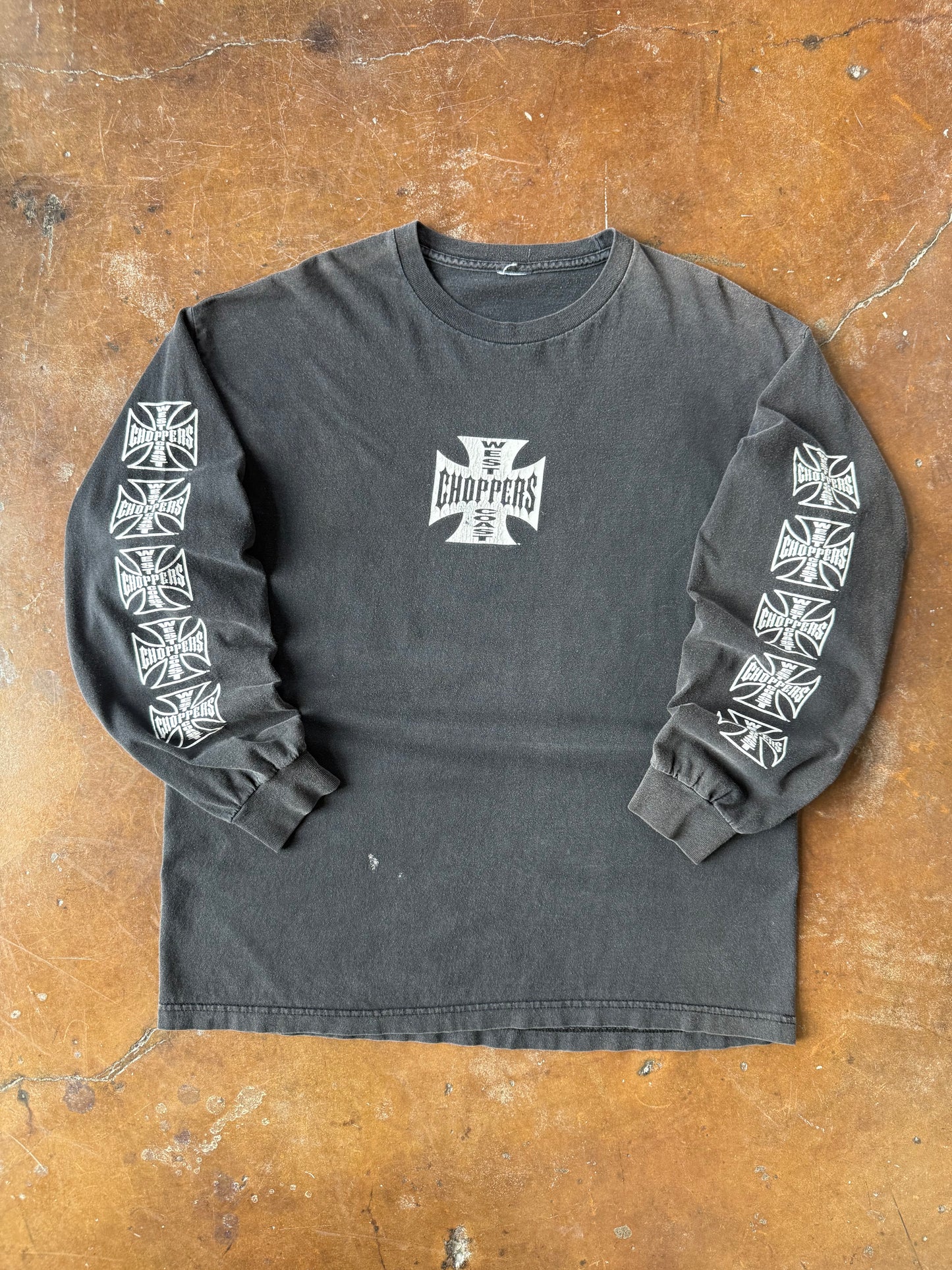 2000s West Coast Choppers "classic logo" longsleeve shirt (XL)
