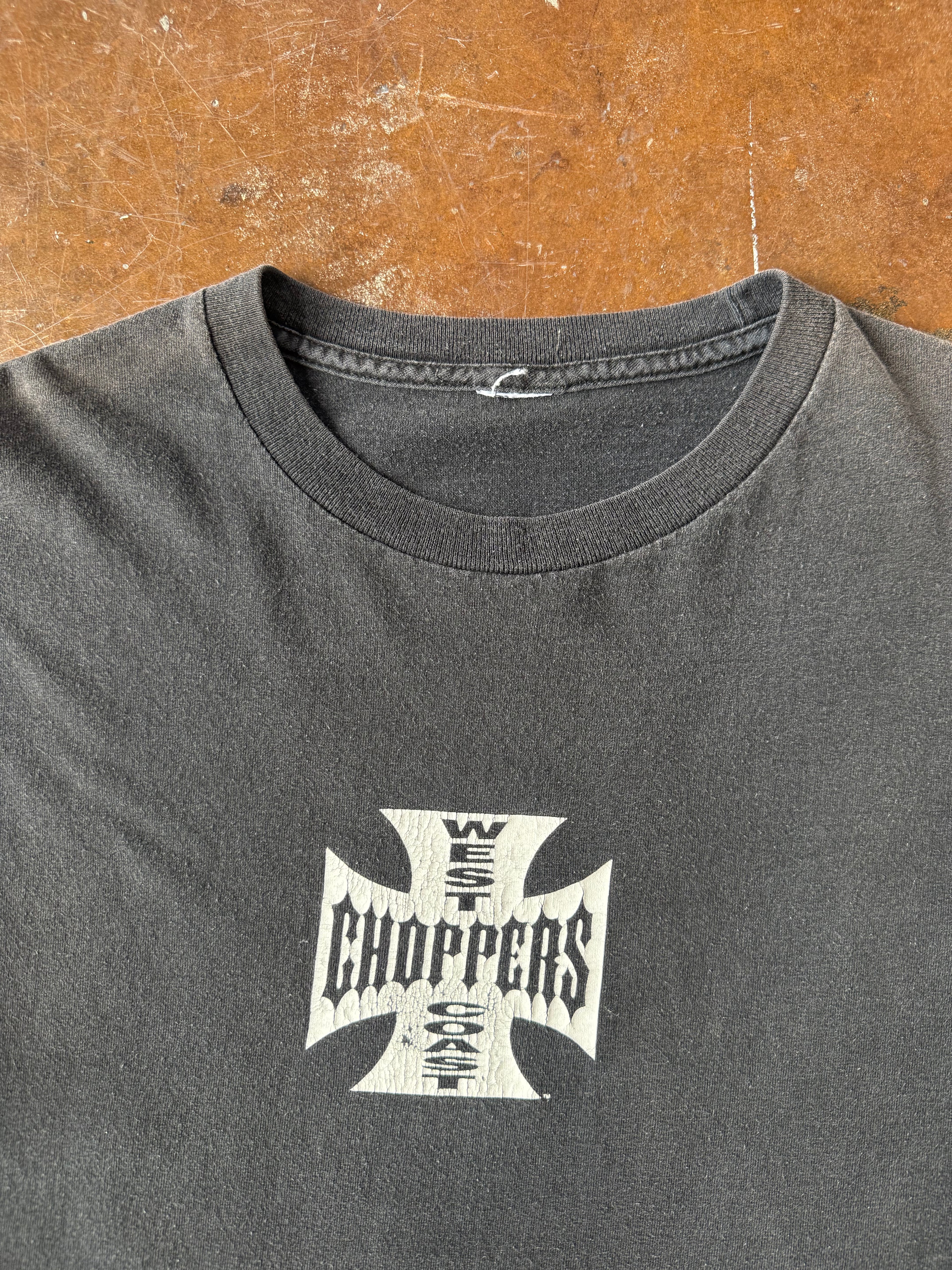 2000s West Coast Choppers "classic logo" longsleeve shirt (XL)