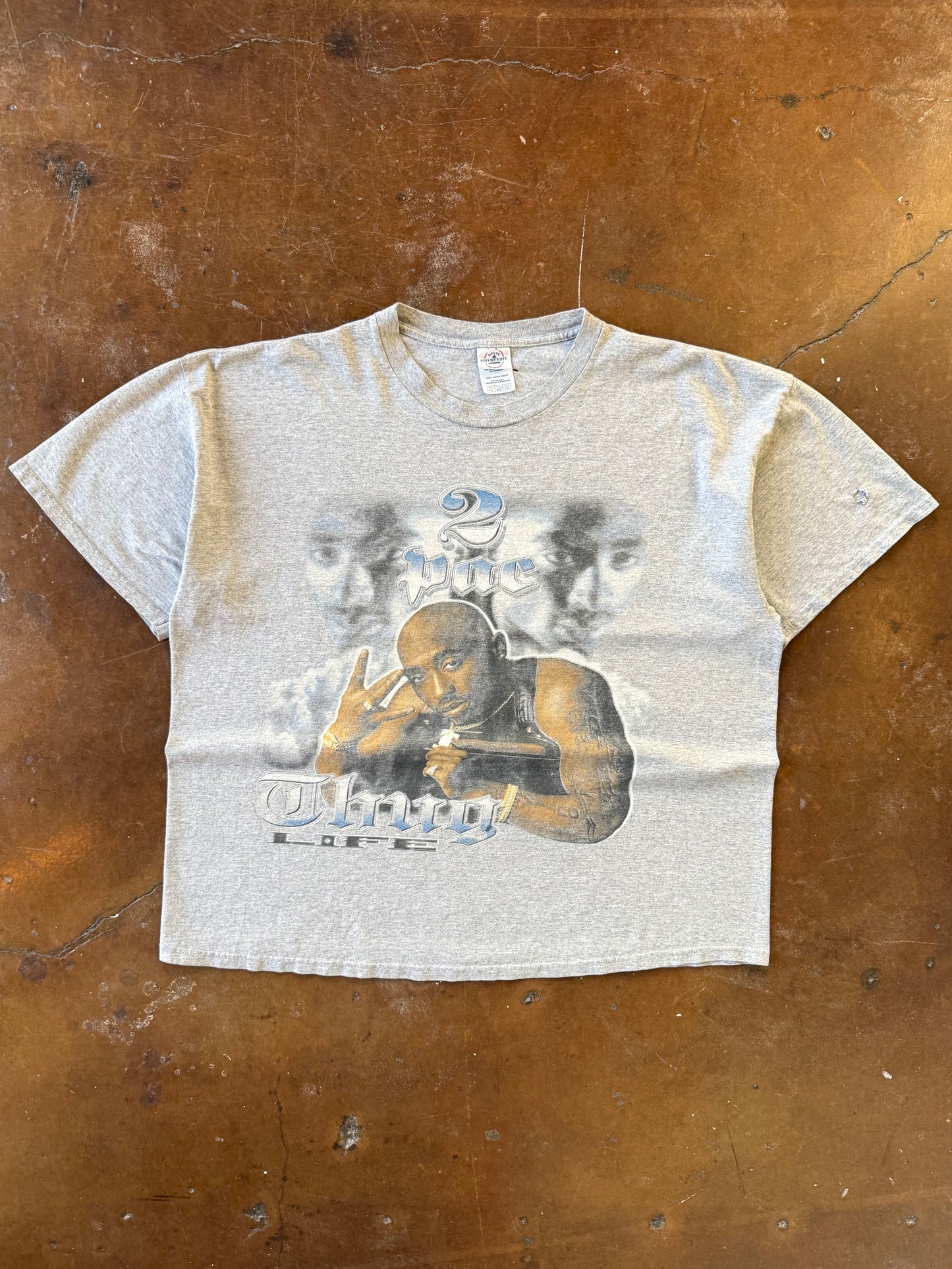 2000s Tupac "thug life" rap shirt (XXL)