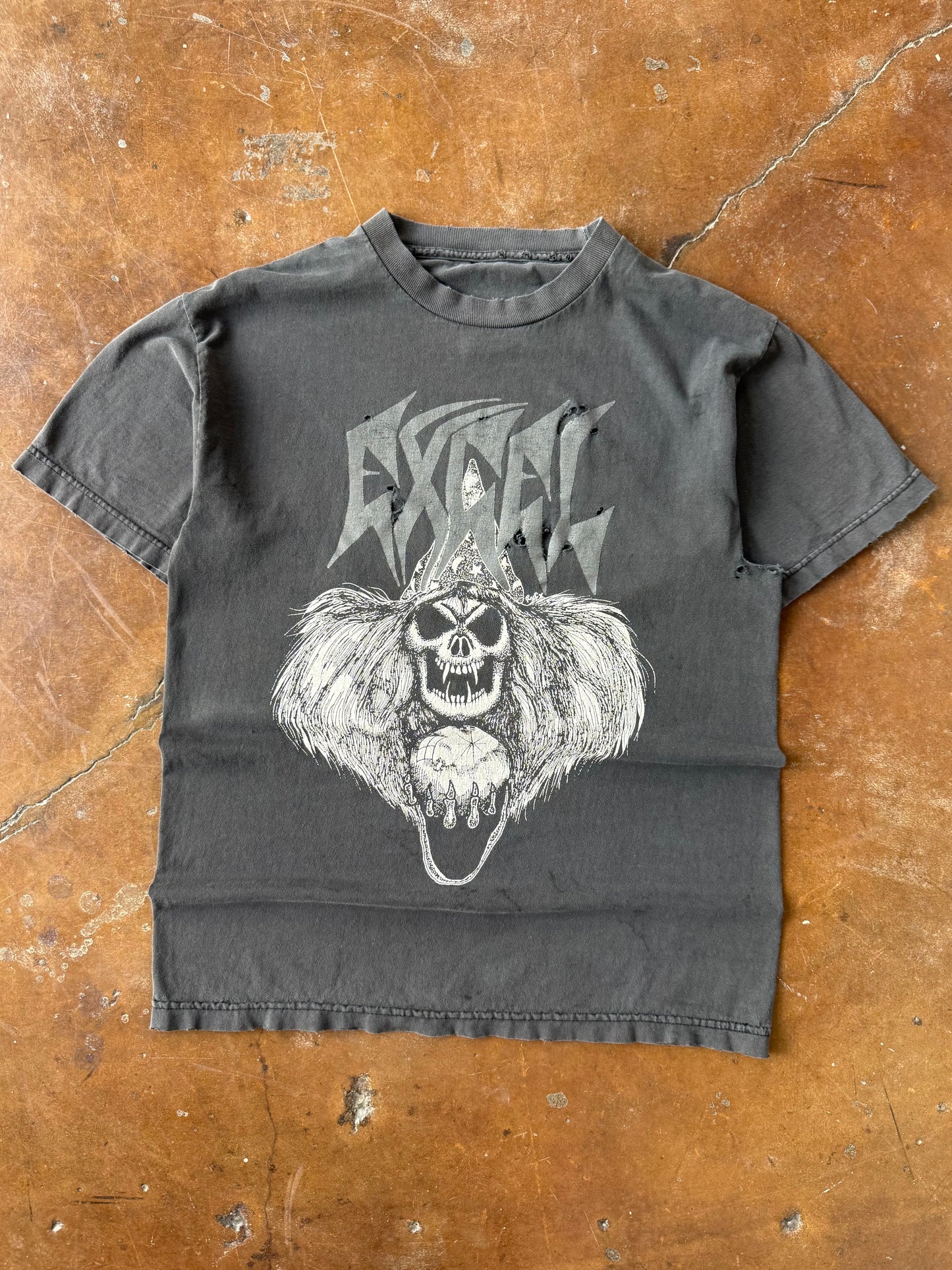 90s faded & distressed Excel band shirt (MEDIUM)