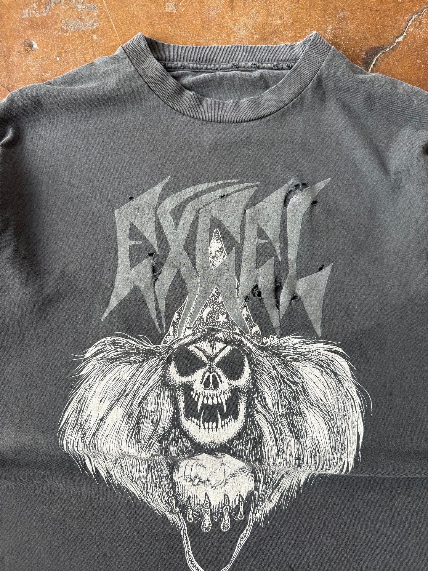 90s faded & distressed Excel band shirt (MEDIUM)