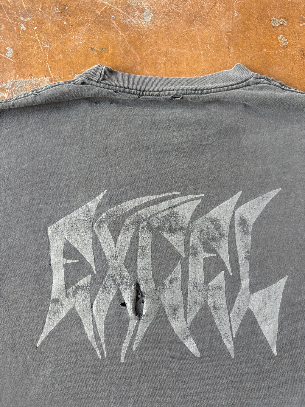 90s faded & distressed Excel band shirt (MEDIUM)