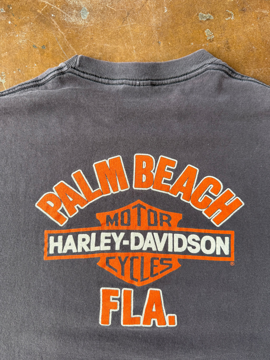 80s Harley Davidson "good whiskey" biker shirt (XL)