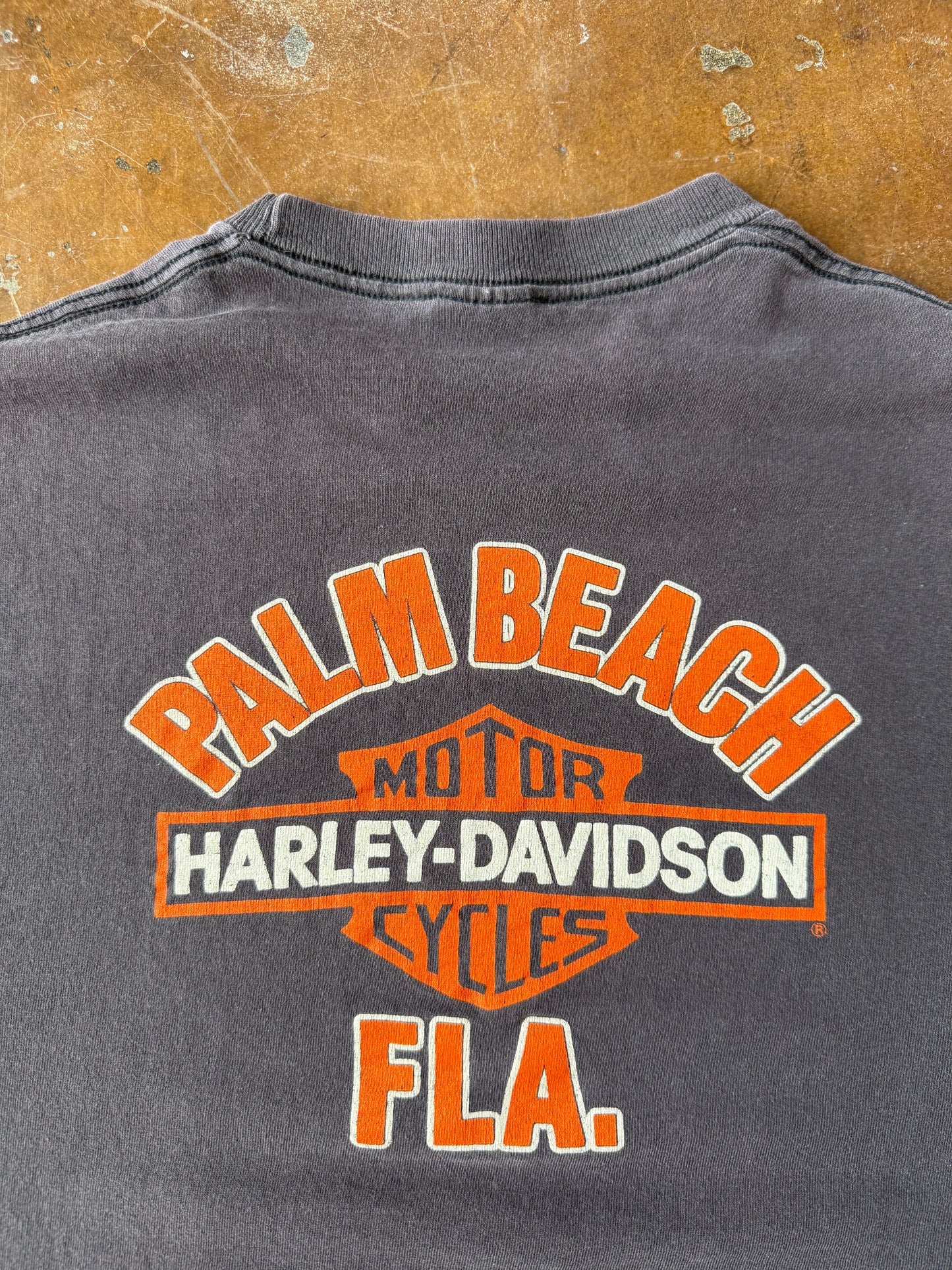 80s Harley Davidson "good whiskey" biker shirt (XL)