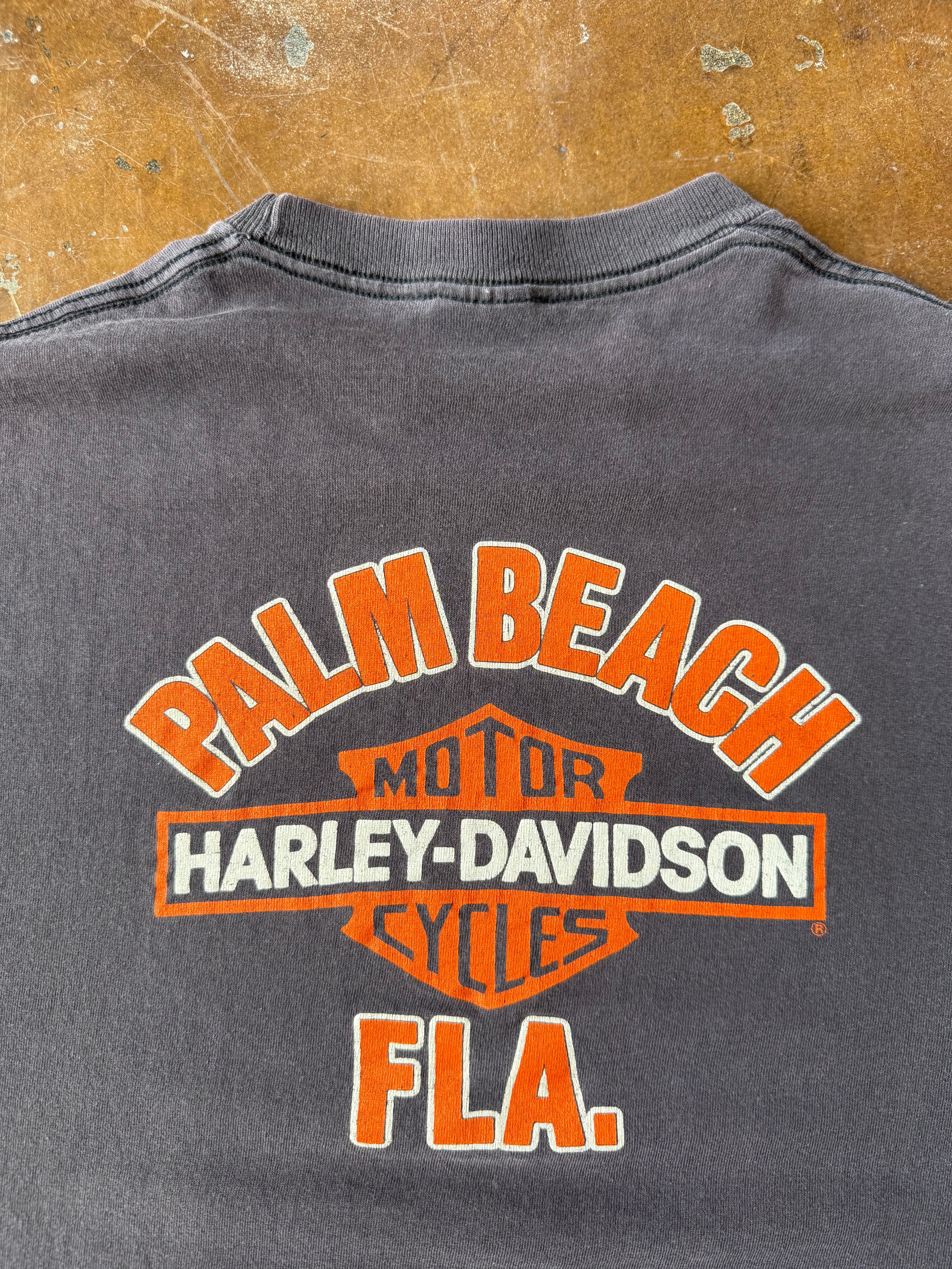 80s Harley Davidson "good whiskey" biker shirt (XL)