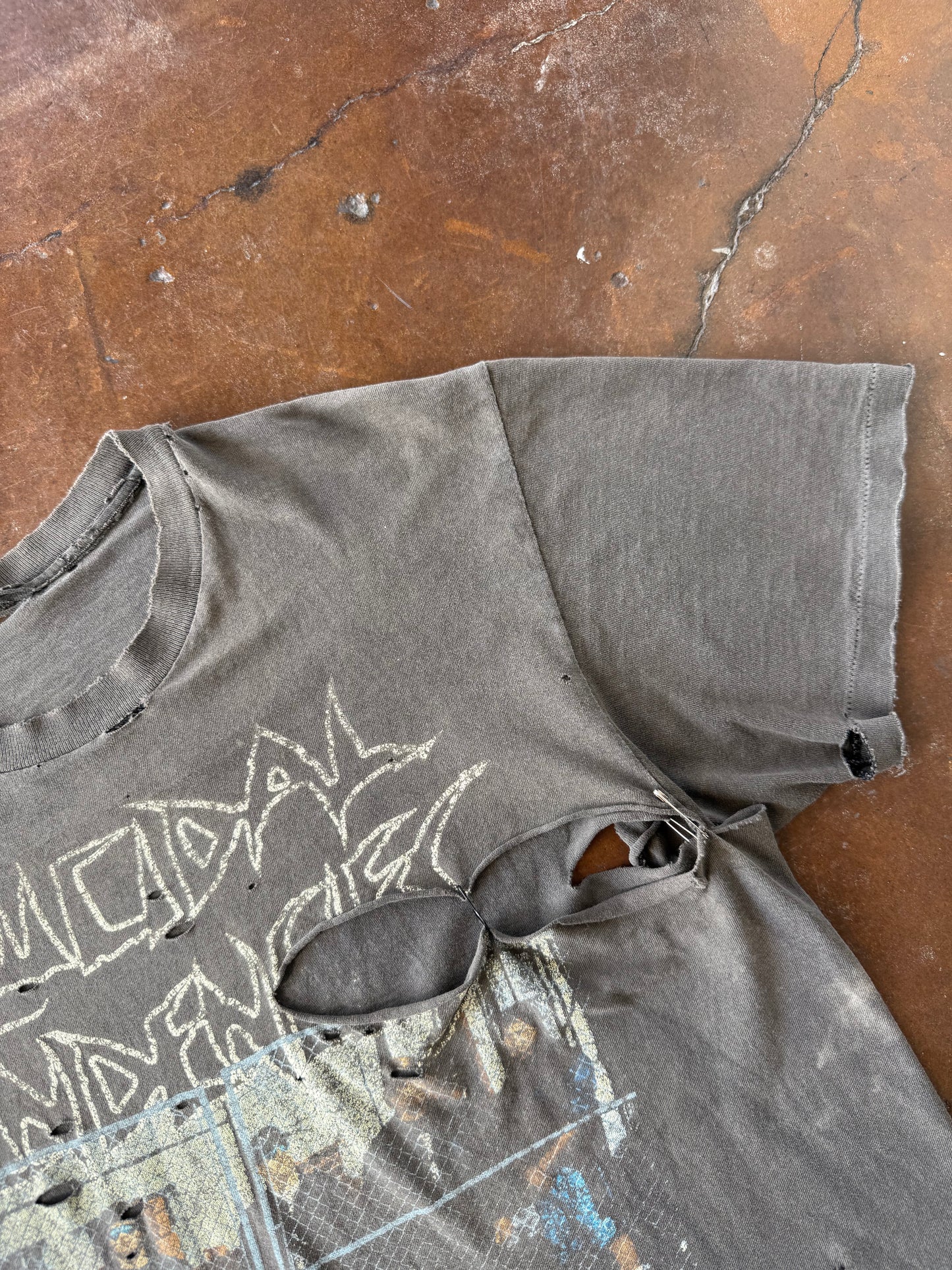 1990 faded & heavily distressed Suicidal Tendencies " you can't bring me down" tour shirt (MEDIUM)