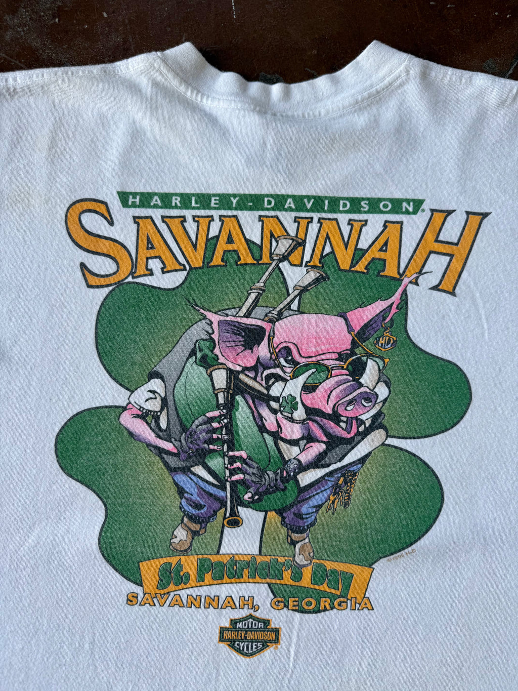 1995 Harley Davidson "Irish St. Patricks Day" biker shirt (XL)