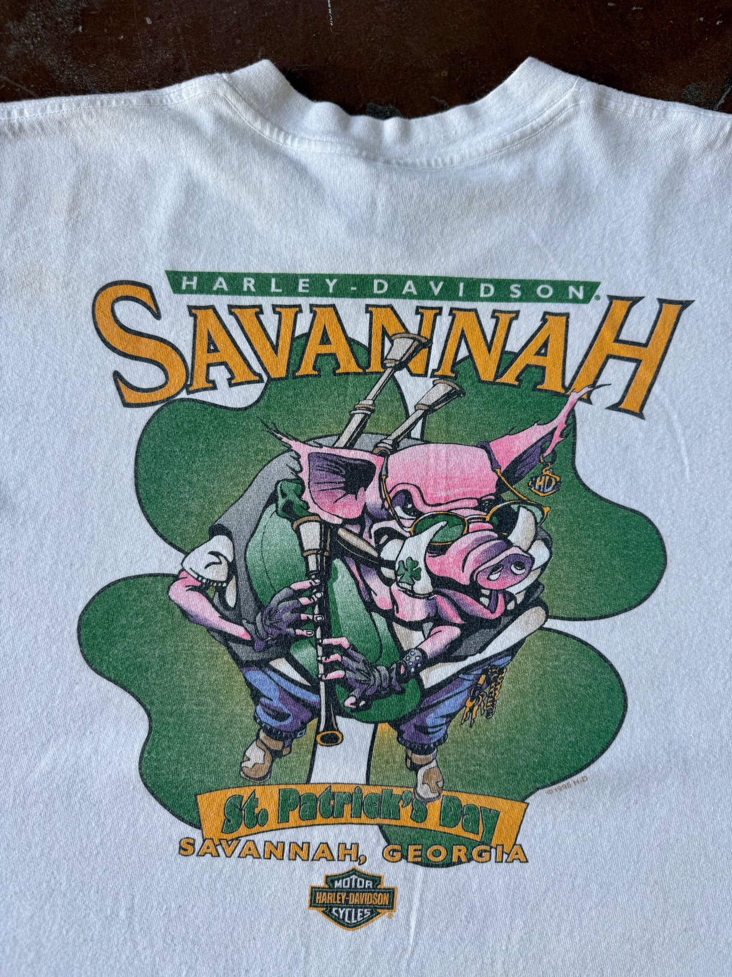 1995 Harley Davidson "Irish St. Patricks Day" biker shirt (XL)