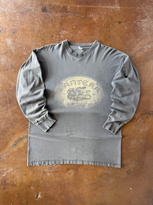1997 faded & lightly distressed Pantera "snakebite stout" euro band shirt (XL)